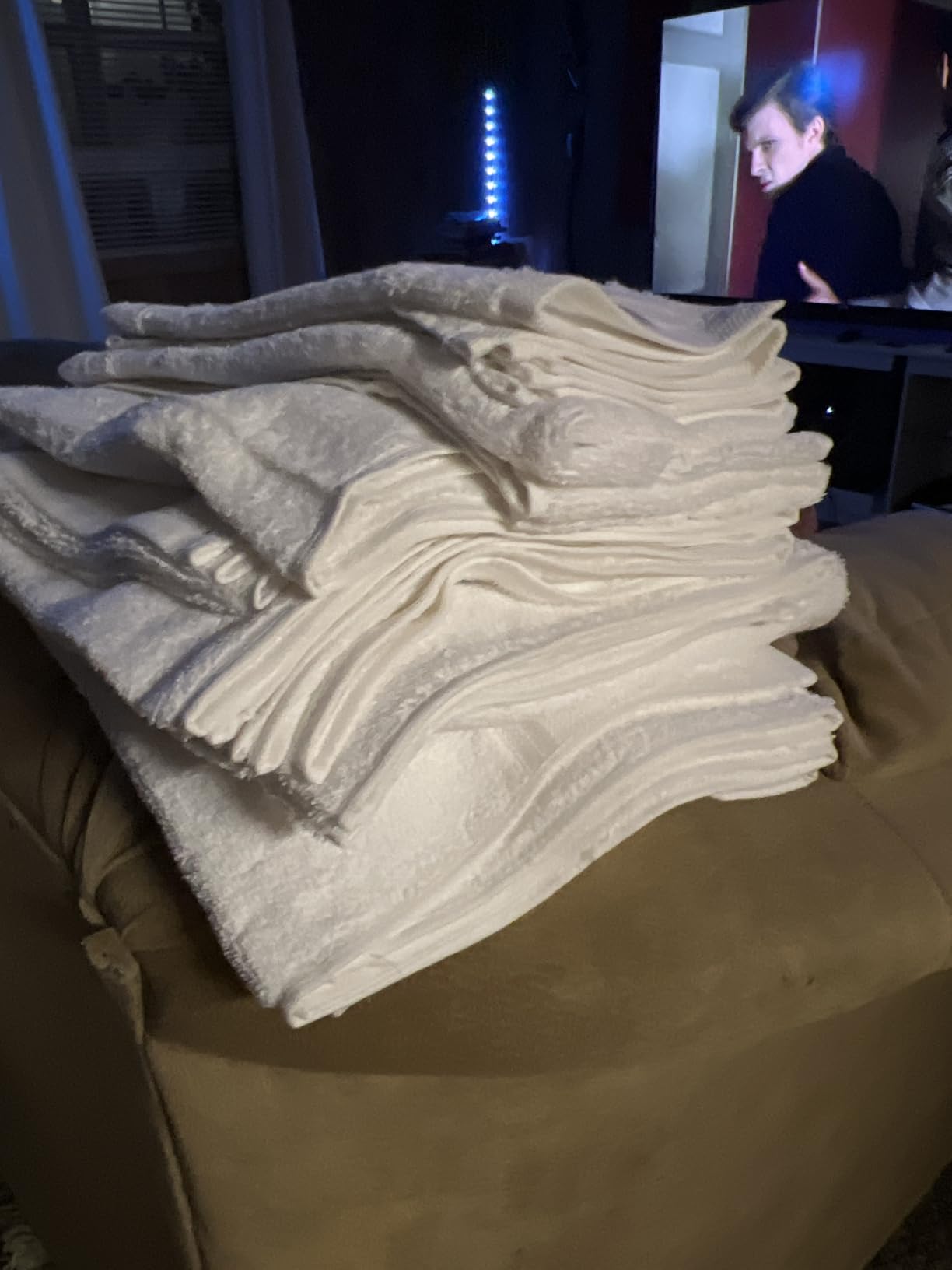 LANE LINEN Bath Towel Set 100% Cotton 18 Piece Soft Absorbent - Grey customer photo 1