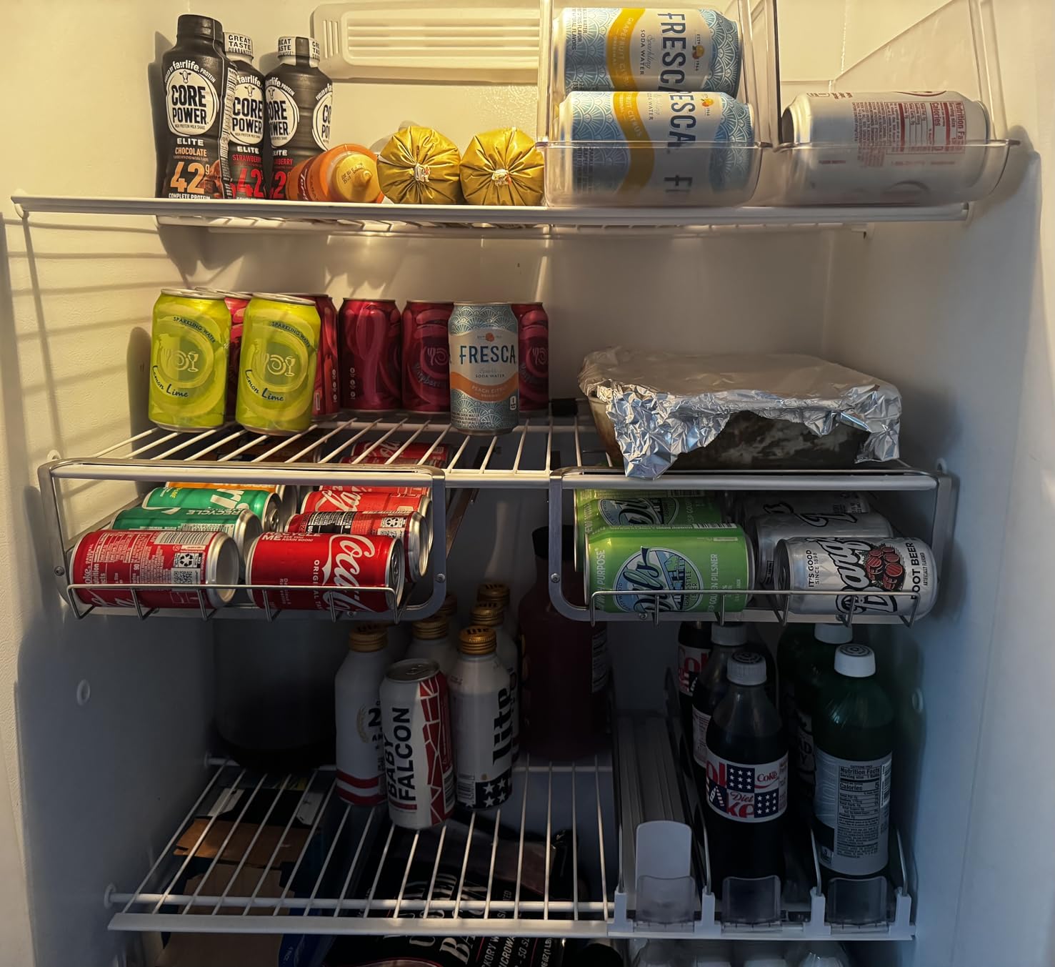 Sorbus Soda Can Organizer for Fridge & Freezer, Stackable with Lid (2 Pack) customer photo 1