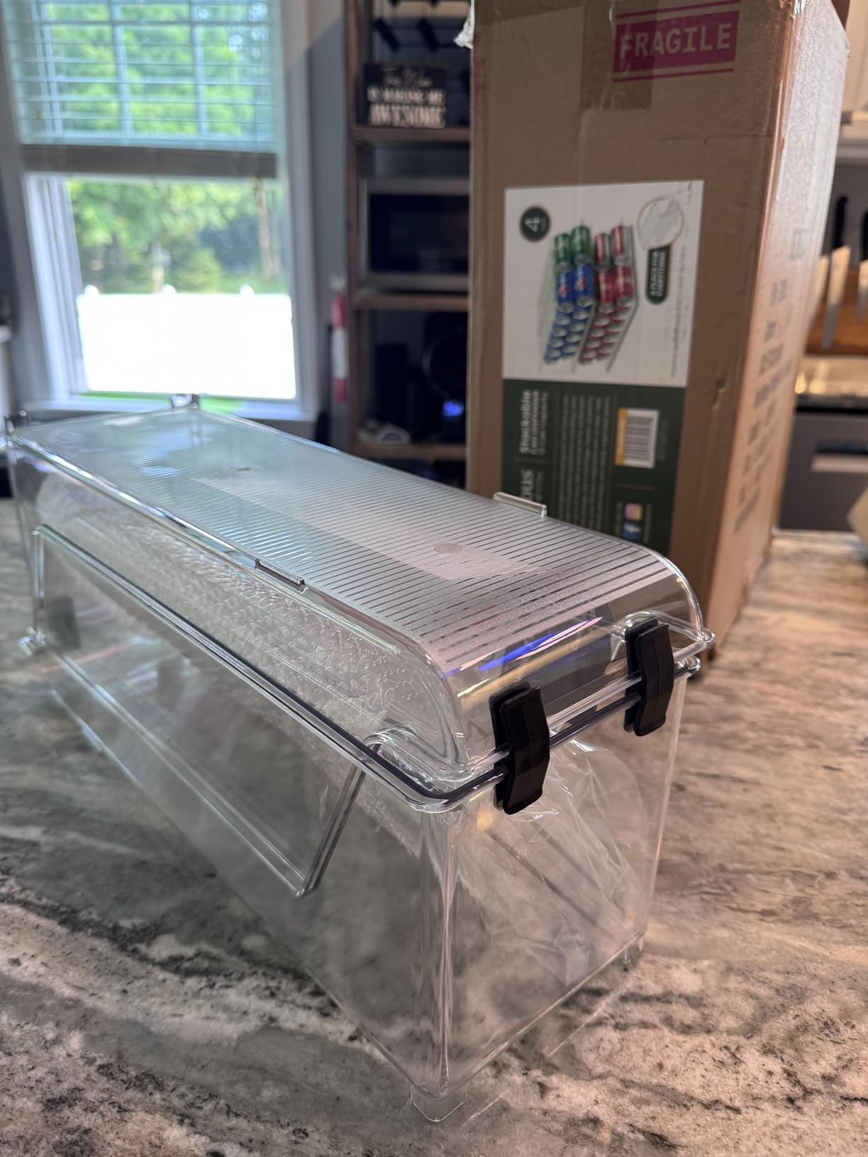 Sorbus Soda Can Organizer for Fridge & Freezer, Stackable with Lid (2 Pack) customer photo 2