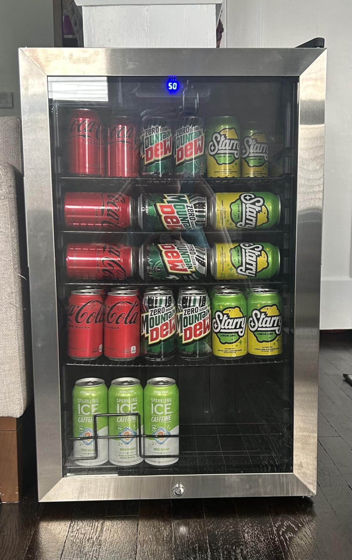 24 Inch Wine Cooler Fridge Dual Zone, Professional Large Capacity High Wine Refrigerator with Powerful Compressor, Quiet Operation and Elegant Design-KMHJ408D customer photo 2