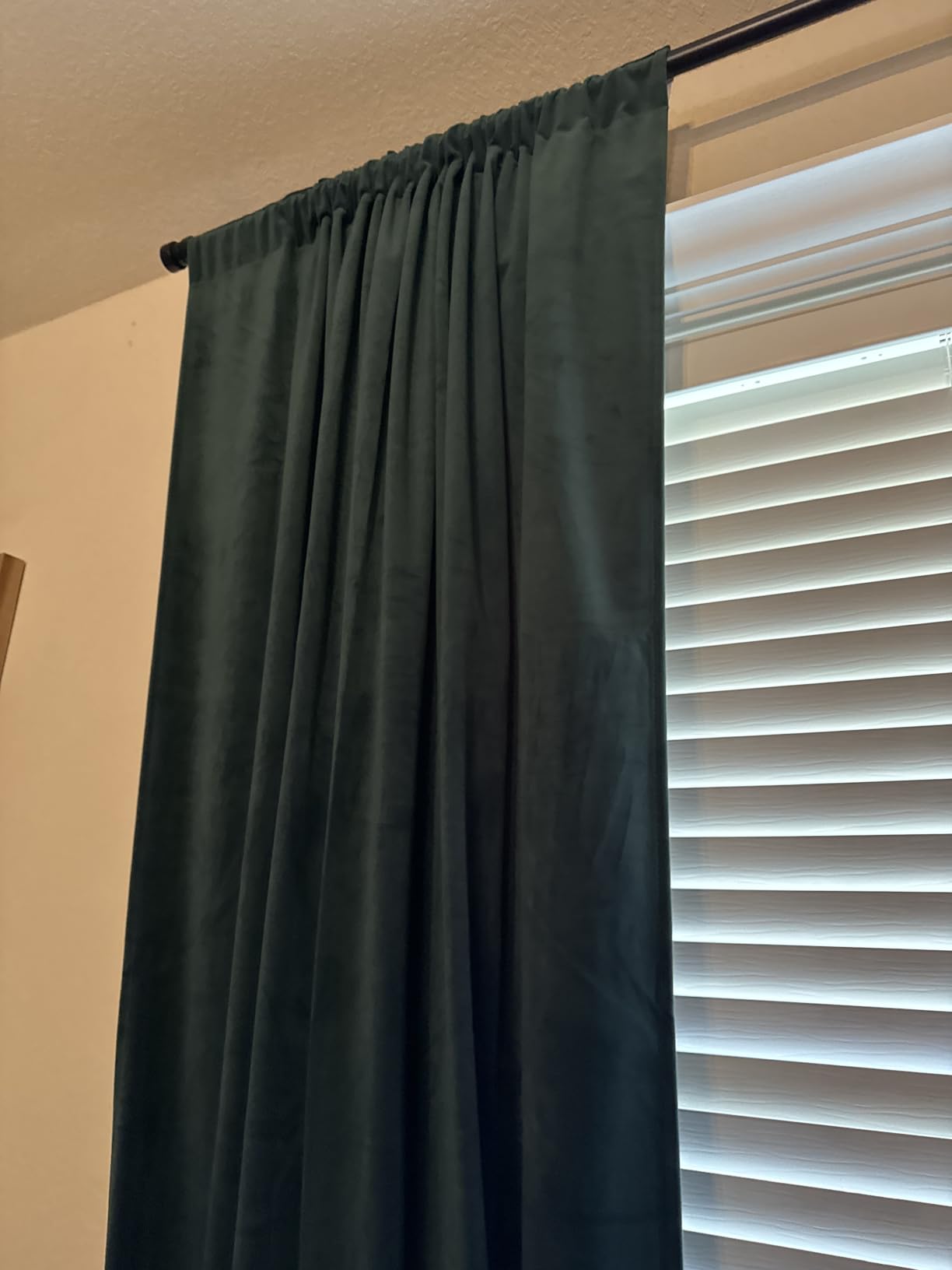 StangH Gold Brown Velvet Curtains for Living Room Boho, W52 x L84, 2 Panels customer photo 2