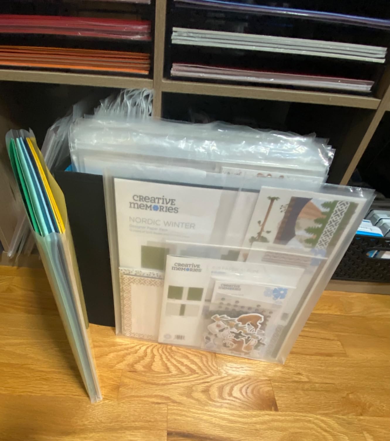 Samsill Scrapbook Storage Organizer Folders 12x12 Inch, 12 Pack, Paper Files with Customizable Tabs, Includes 12 Blank White tabs, Top-Loading, Heavy-Duty Files, Super Clear customer photo 2