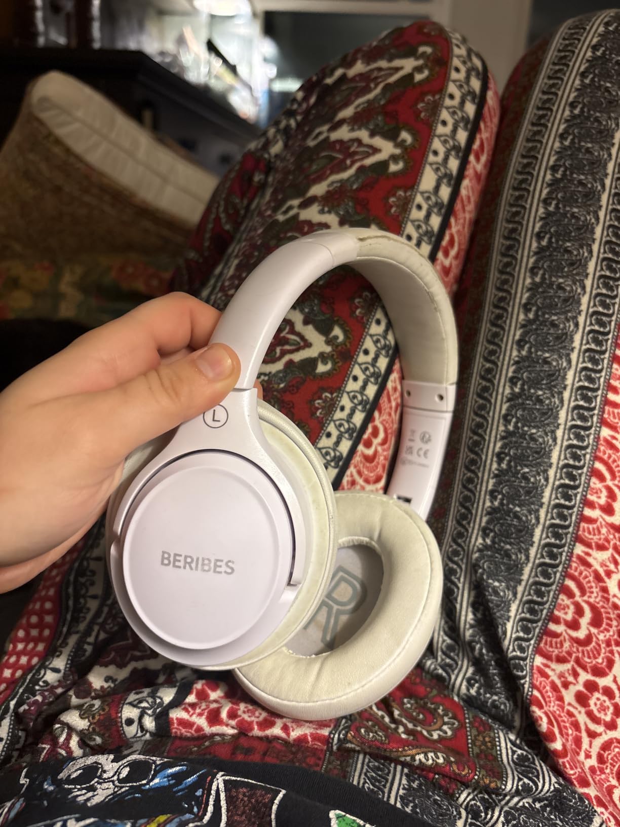 BERIBES Bluetooth Headphones Over Ear Wireless HiFi Stereo Headsets 65H 6EQ customer photo 1
