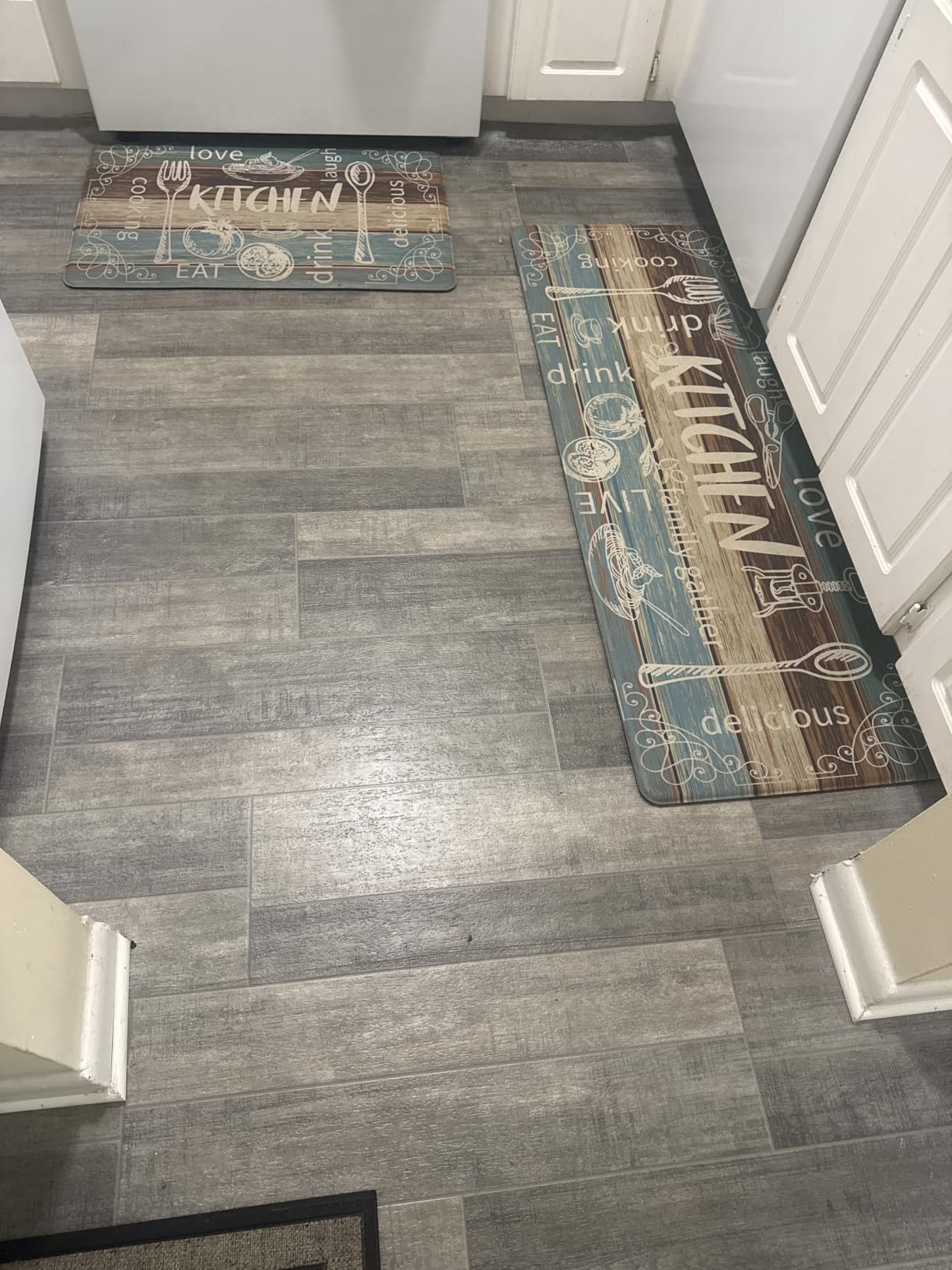 HEBE Anti Fatigue Kitchen Rugs Set of 2, Cushioned Kitchen Mats for Floor customer photo 1