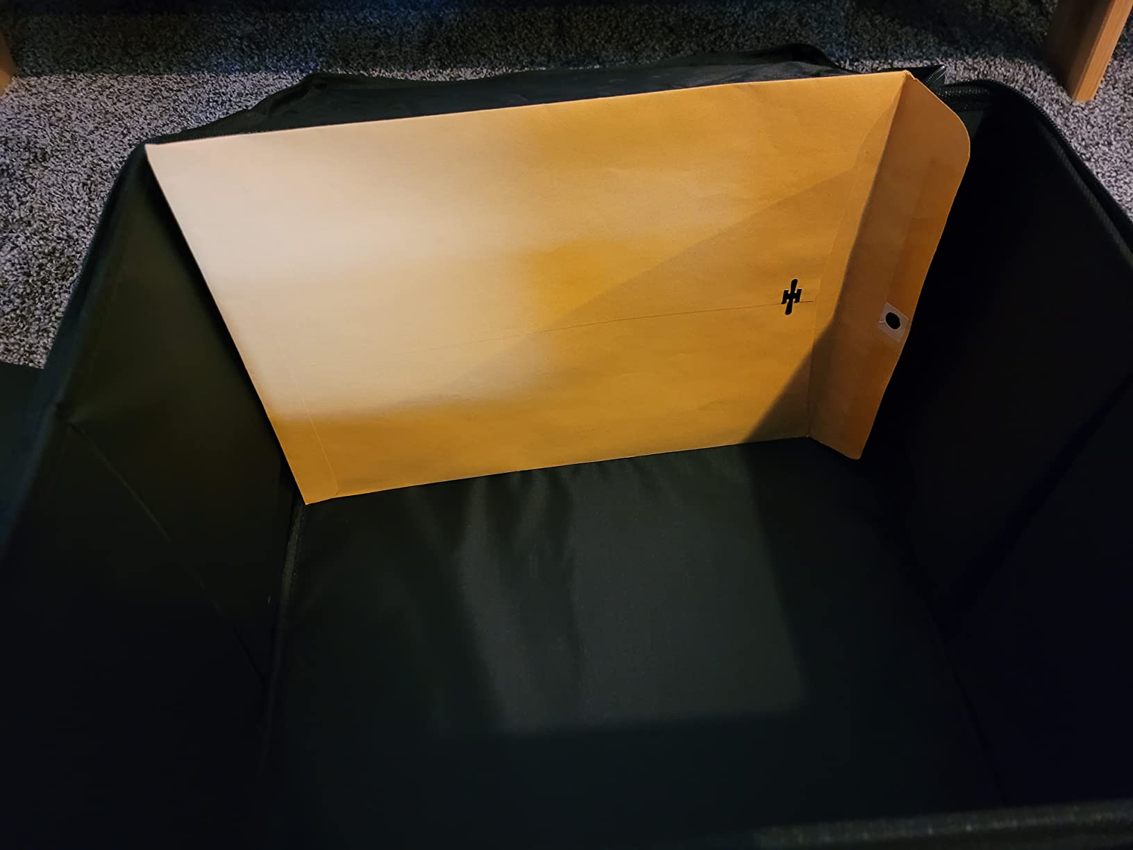 Fireproof File Oganizer with Lock, 2 Layer Fireproof Document Storage Box customer photo 2