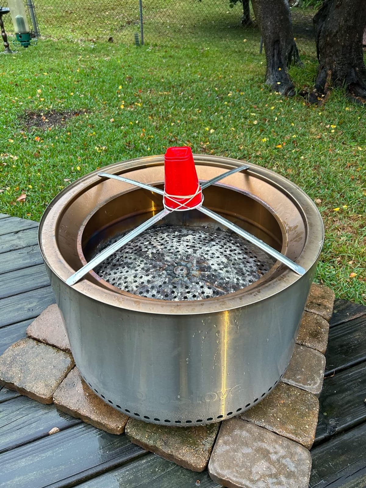 Solo Stove Bonfire Shelter | Waterproof Weather Resistant Fire Pit Cover | PVC Coated Polyester, Aluminum Reinforcement, Year Round Protection, Covers Bonfire & Accessories, Durable Outdoor Design customer photo 2