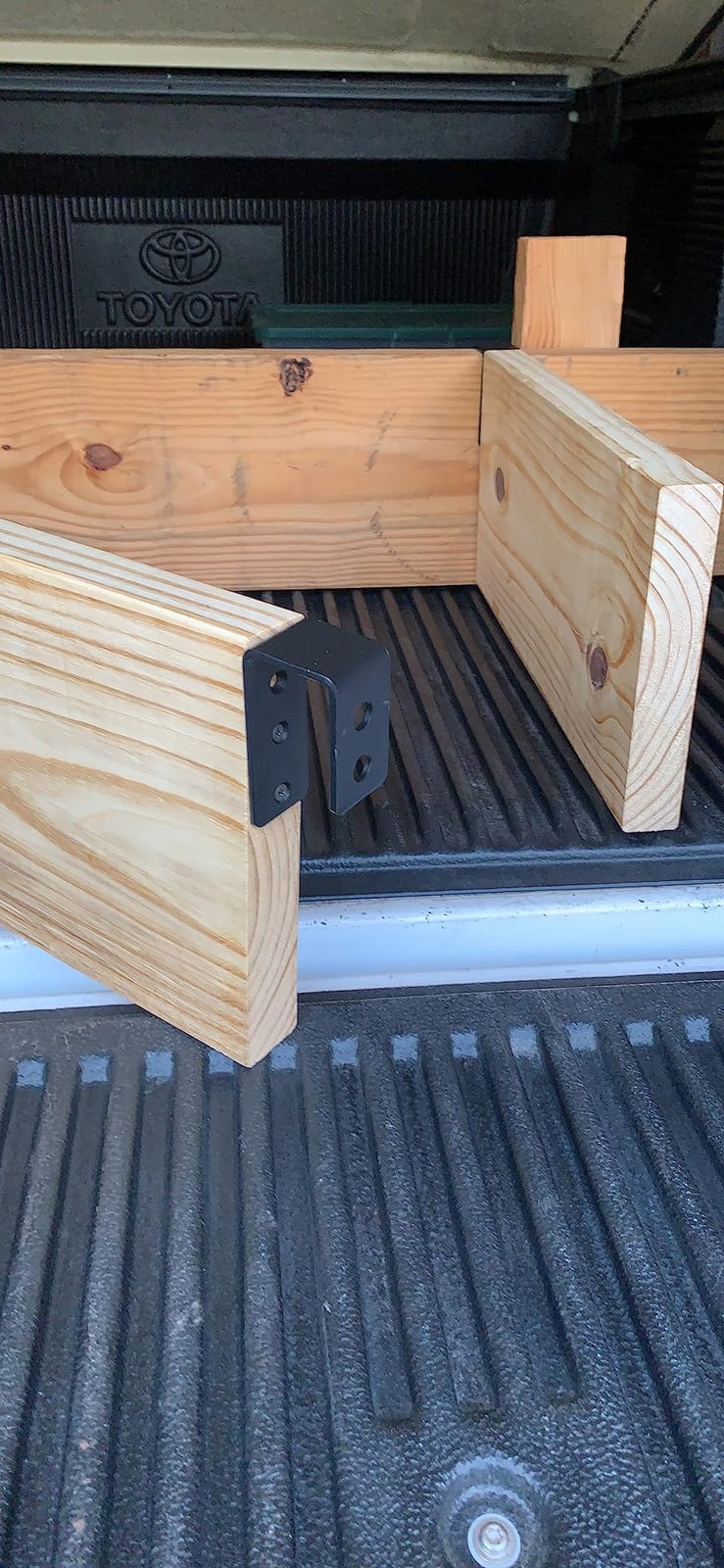 2 PCS 2x4 Door Barricade Brackets, Catcan Heavy Duty Security Bar U Bracket customer photo 2
