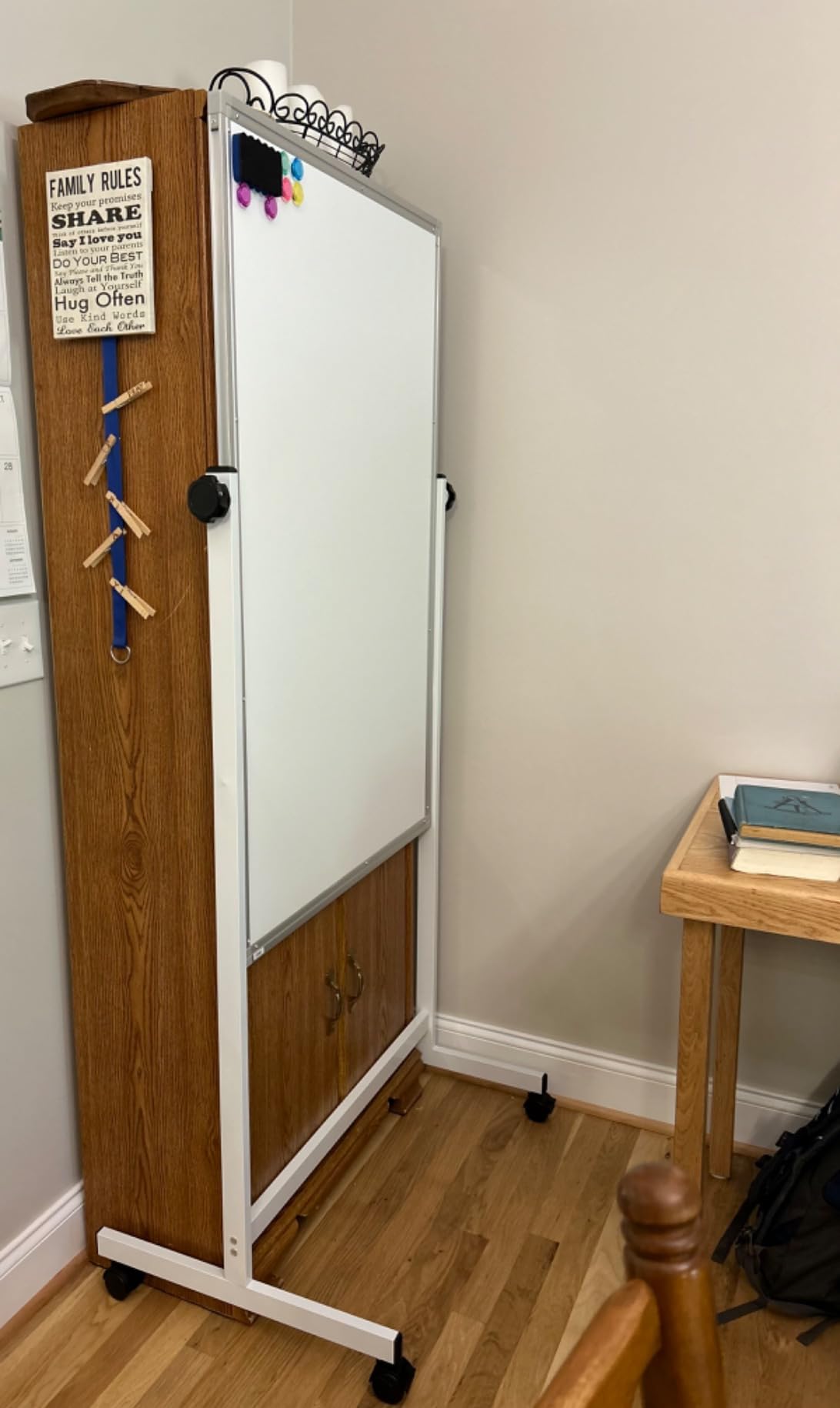 Rolling Whiteboard on Wheels 48