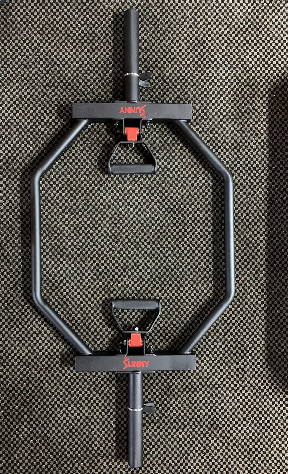 Sunny Health & Fitness Olympic Hex Trap Bar, Swivel Handles for Deadlifts customer photo 1