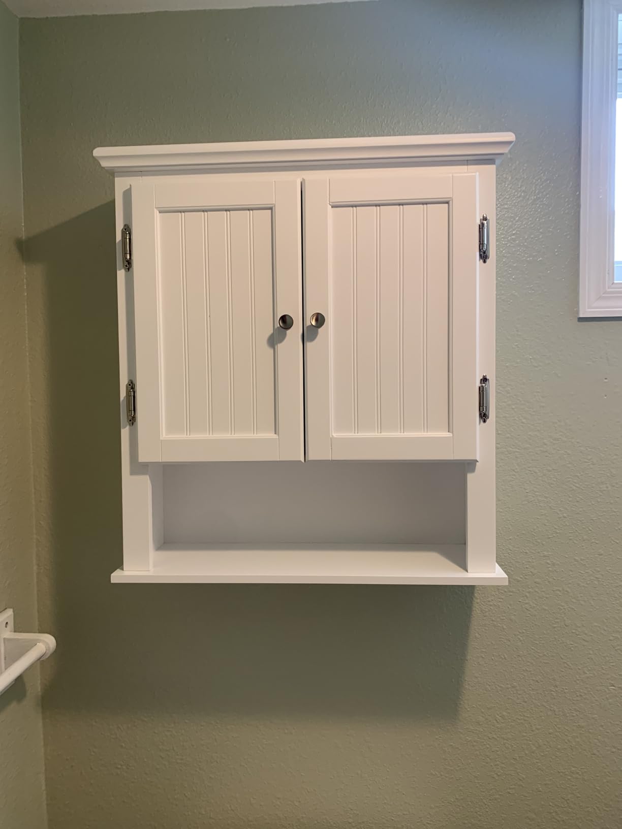 UTEX Bathroom Wall Cabinet Over Toilet, White Wall-Mounted Medicine Cabinet customer photo 2