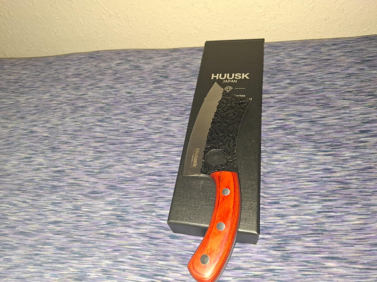 Huusk Meat Cleaver Knife with Sheath, Hand Forged Viking Knife, Mens Gifts customer photo 1
