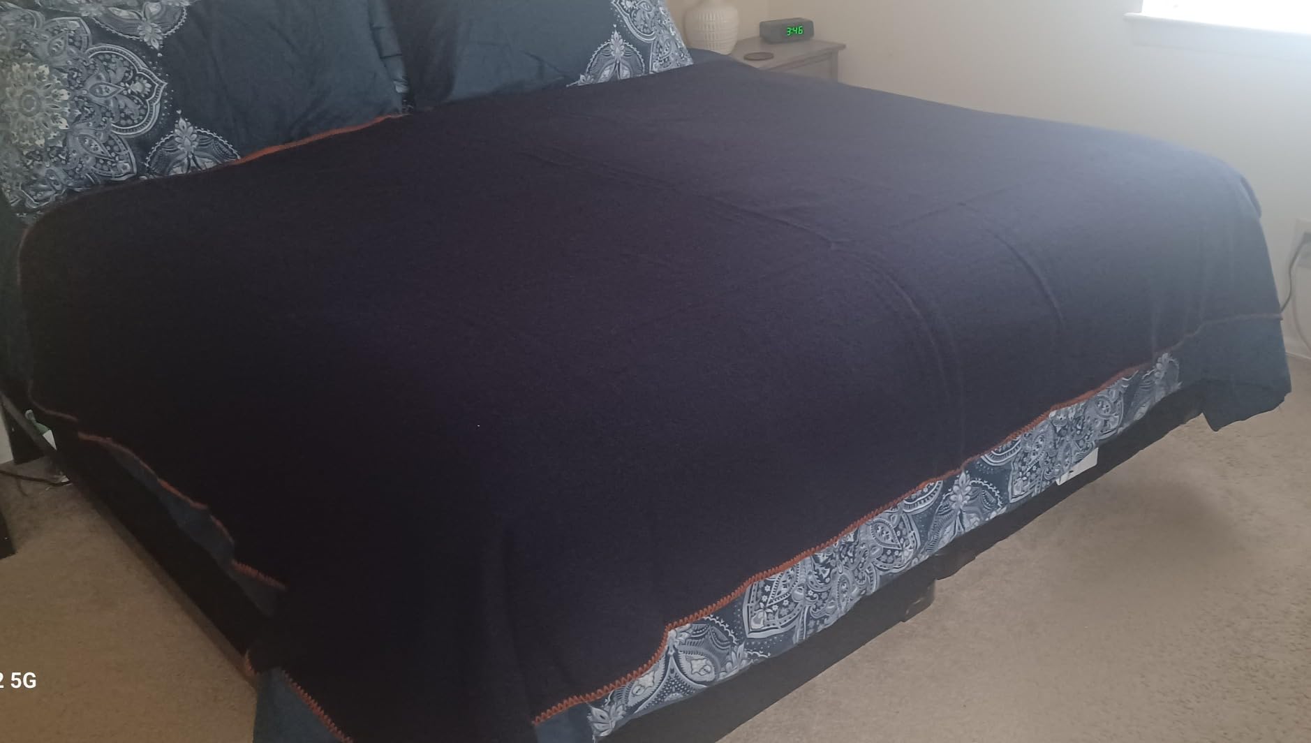 JMR Wool Camping Blanket, Fire Retardant Military Throw, Grey (66x90) customer photo 1
