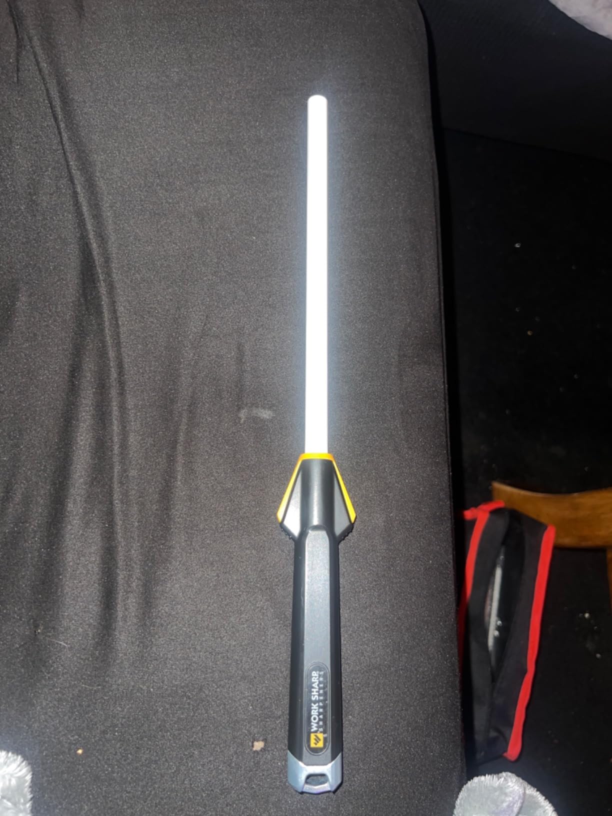 Work Sharp Kitchen Ceramic Honing Rod - Angle Guided - For Chef, Santoku, Paring, & Serrated Knives Black customer photo 1