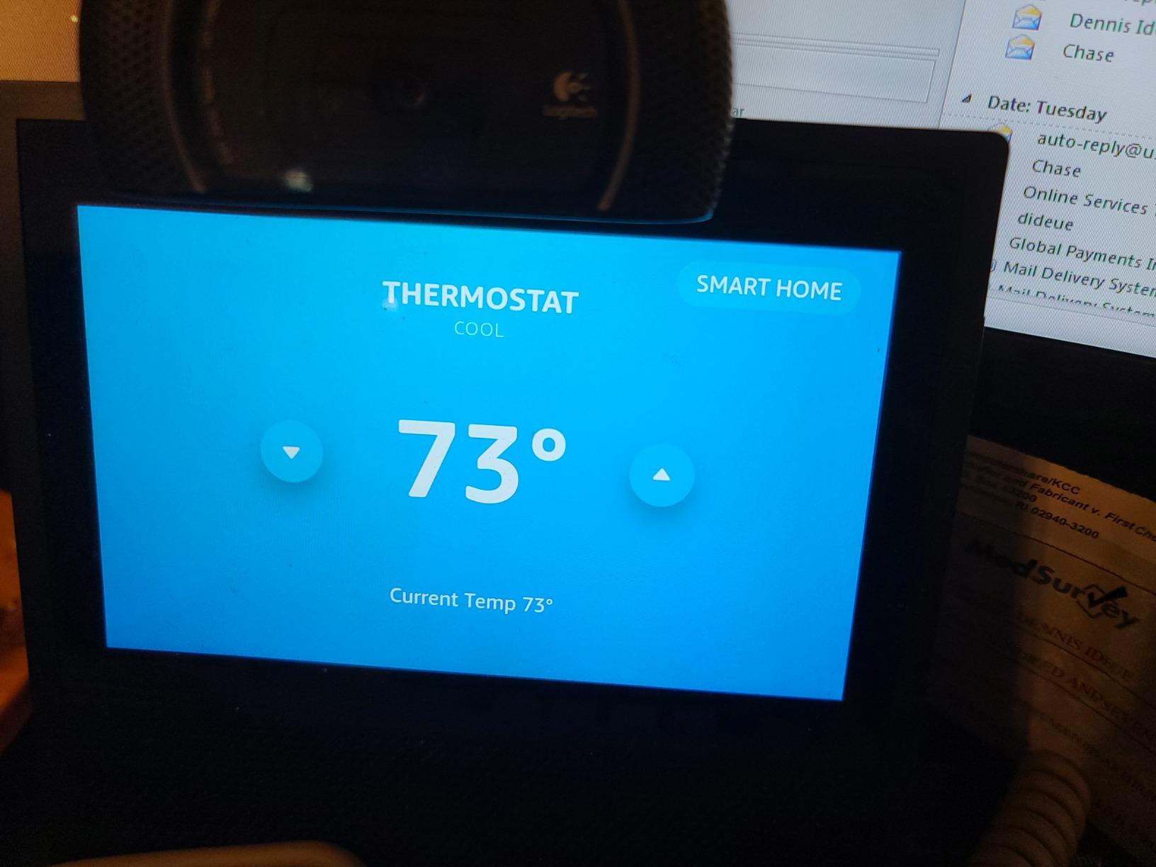 Honeywell Home RTH9600WF Smart Color Thermostat ENERGY STAR Wi-Fi Programmable Touchscreen Alexa Ready - C-Wire Required customer photo 2