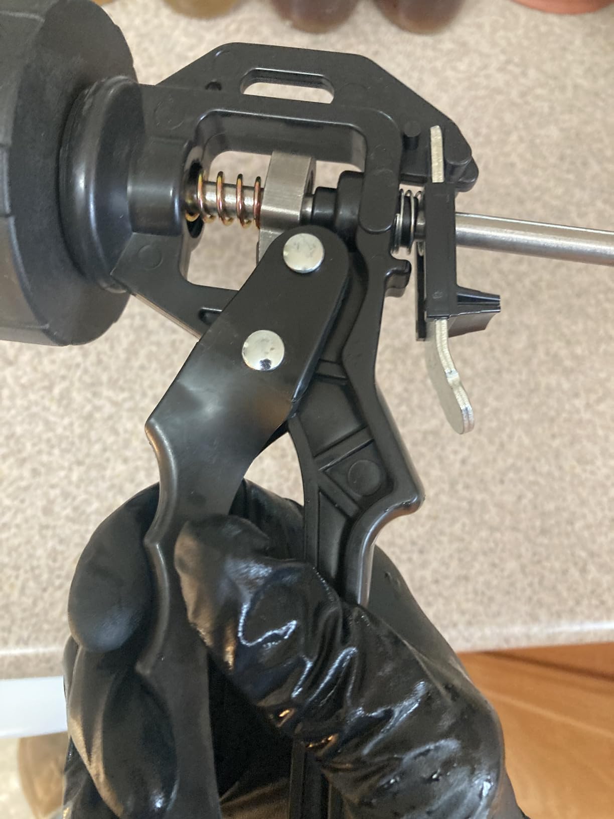 4rd Gen 2.1LB Jerky Gun Kits, Jerky Maker Gun, Beef Jerky Gun, Stainless Steel Sausage Stuffer Jerky Making Gun with 5 Stainless Nozzles, 2 Cleaning Brushes, 1 Stomper customer photo 2