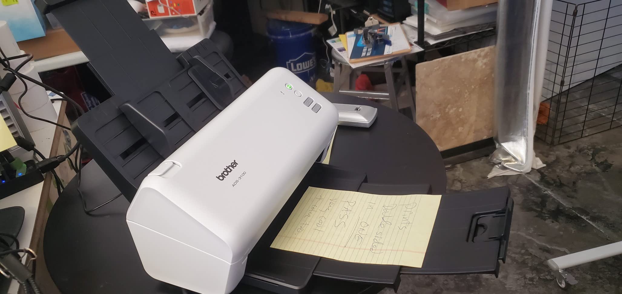 Brother ADS-3100 High-Speed Desktop Scanner | Compact with Scan Speeds of Up to 40ppm, White customer photo 1