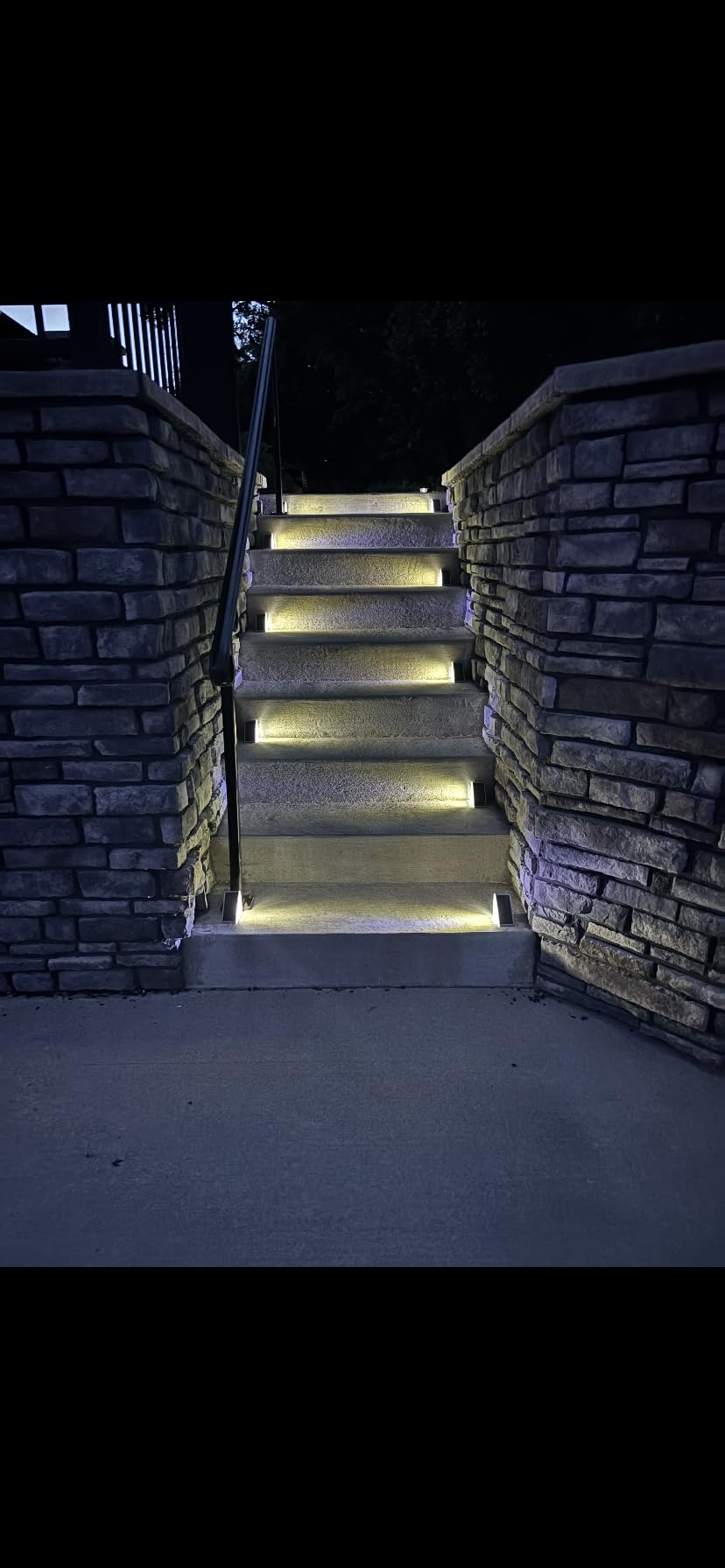 LED Solar Step Lights Waterproof Outdoor Stair Lights, Solar Deck Lights Outdoor Decor IP67 Solar Decoration Lights for Yard, Patio, Garden, Walkways, Front Door, Pathway, Driveway, Porch 6 Pack customer photo 1
