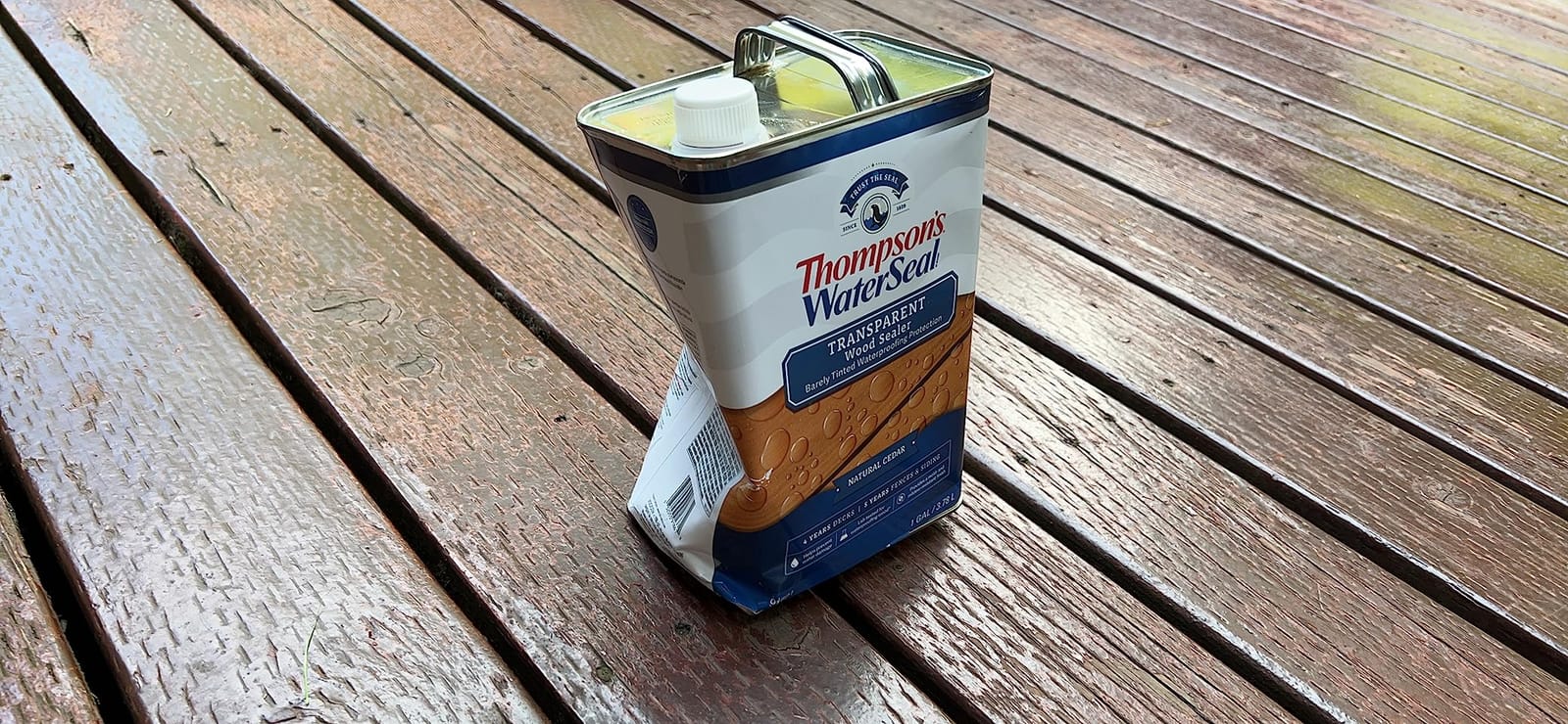 Thompson's WaterSeal Transparent Waterproofing Wood Stain and Sealer, Natural Cedar, 1 Gallon customer photo 2