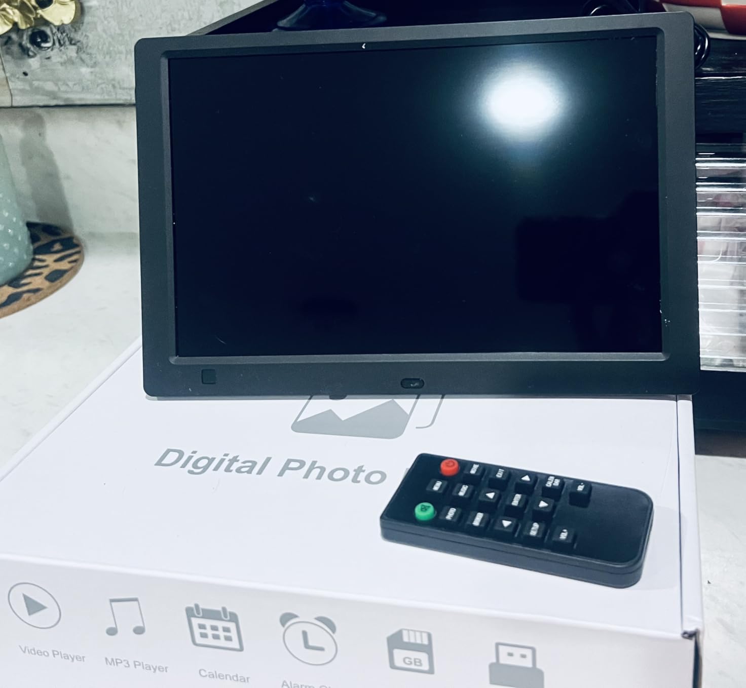 10.1-Inch 1080P IPS Digital Picture Frame, No WiFi or App Required customer photo 1