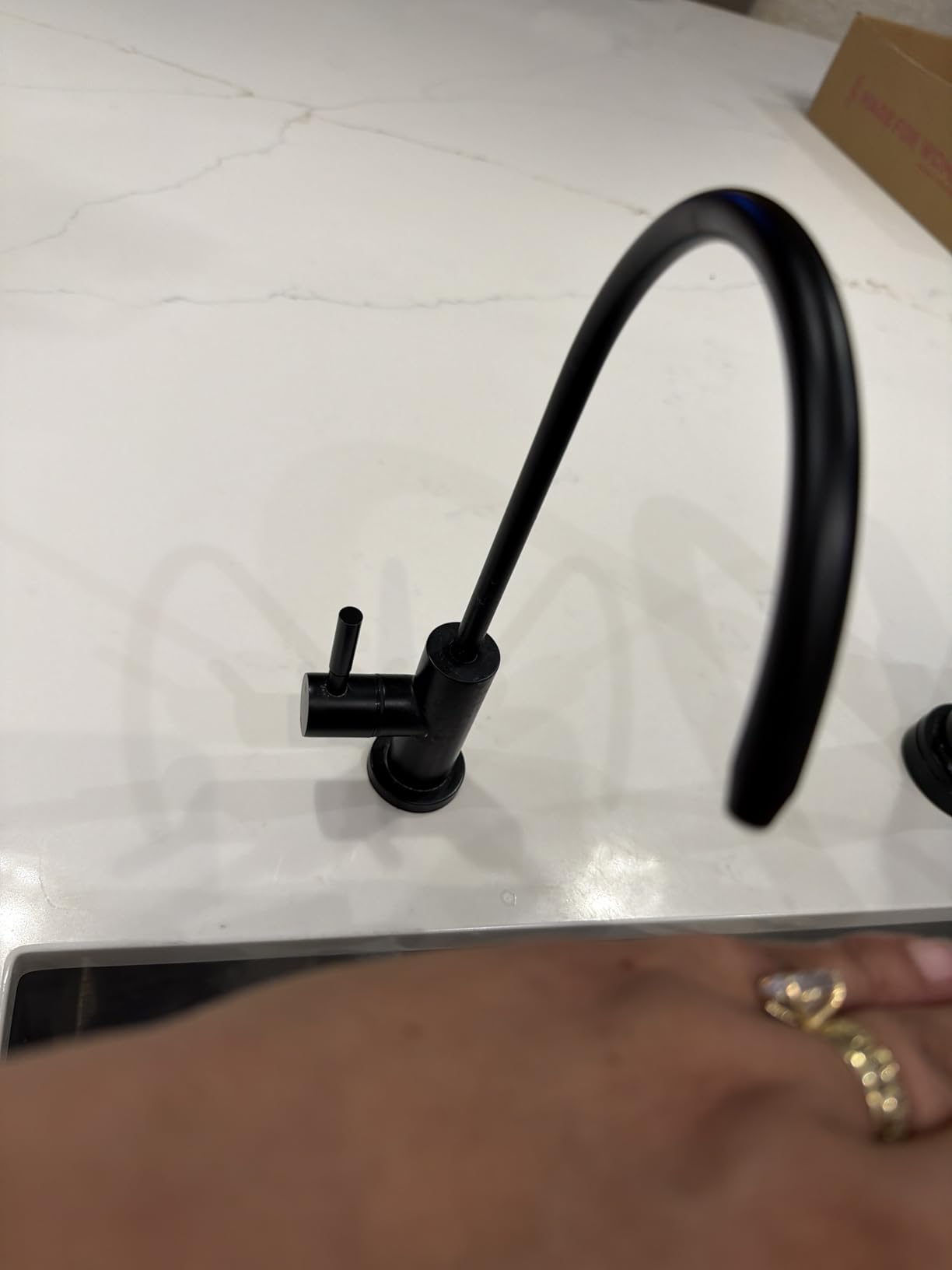 Kicimpro Water Filter Faucet for RO System, Non-Air Gap,Brush Nickel customer photo 2