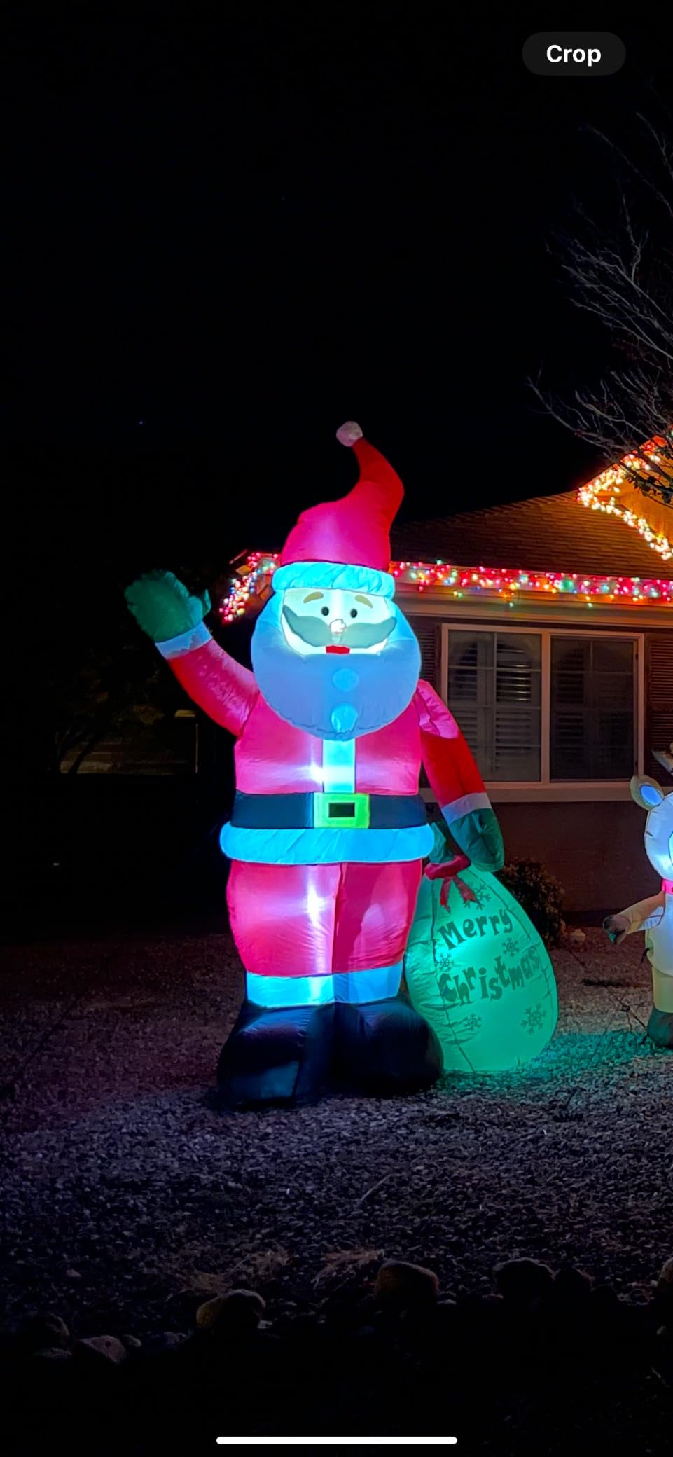 8 FT Christmas Inflatable Santa Claus Outdoor Decoration for Yard, Blow up Santa Decor with Big Gift Bag, Built-in LED Lights for Garden Patio Lawn Home Indoor Winter Holiday Party, IP44 Weatherproof customer photo 2