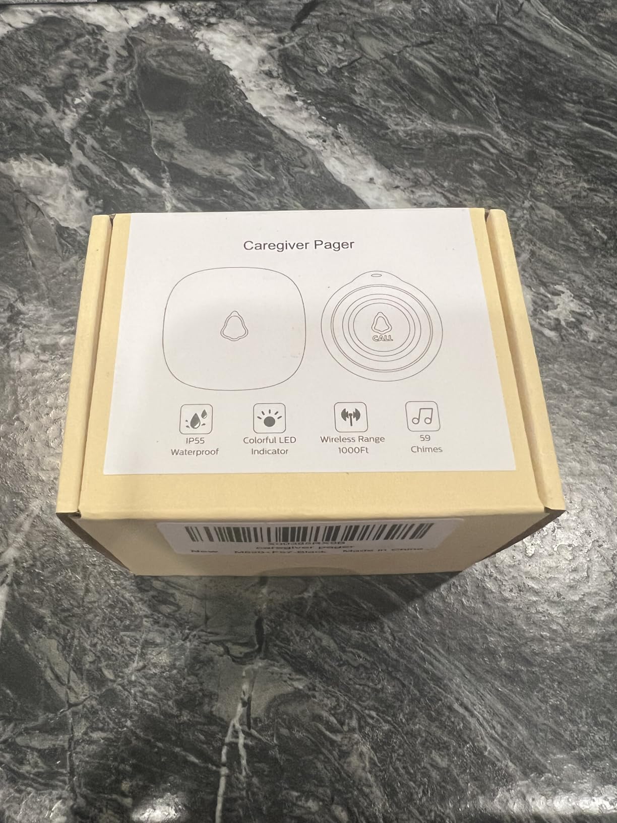 Wireless Caregiver Pager, 1 Call Button + 1 Receiver for Elderly at Home customer photo 1