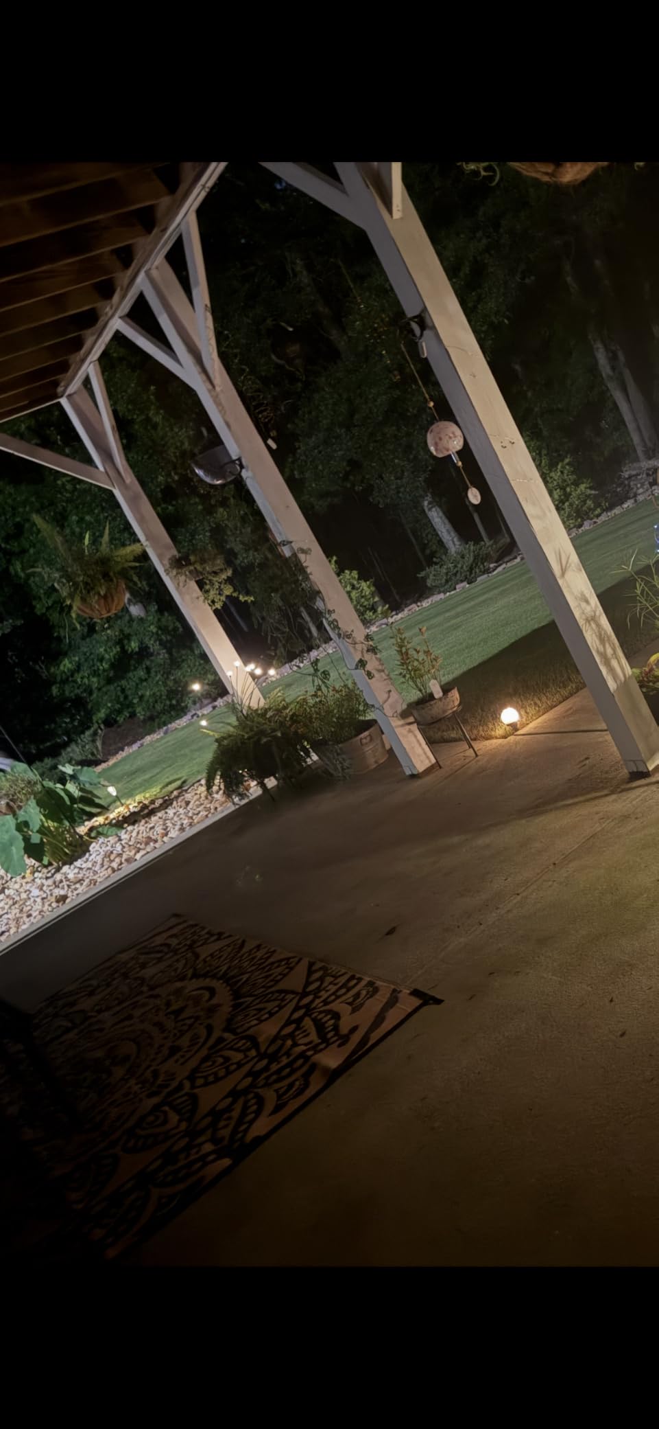 TONULAX Solar Garden Lights - Upgraded Solar Swaying Light, Sway by Wind, Outdoor Lights, Yard Patio Pathway Decoration, High Flexibility Iron Wire & Heavy Bulb Base, Warm White(2 Pack) customer photo 2