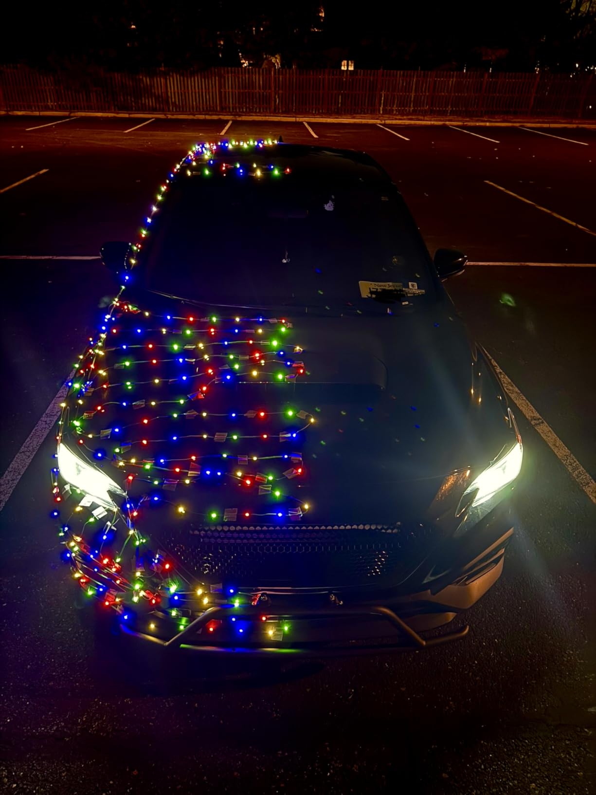 Ollny Christmas Lights 1000 LED 330 FT, IP67 Waterproof Plug in Christmas Tree Lights with Remote, 8 Modes, 3 Timers, Dimmable, House Xmas Indoor Decorations Outdoor Christmas Lights (Multicolored) customer photo 2