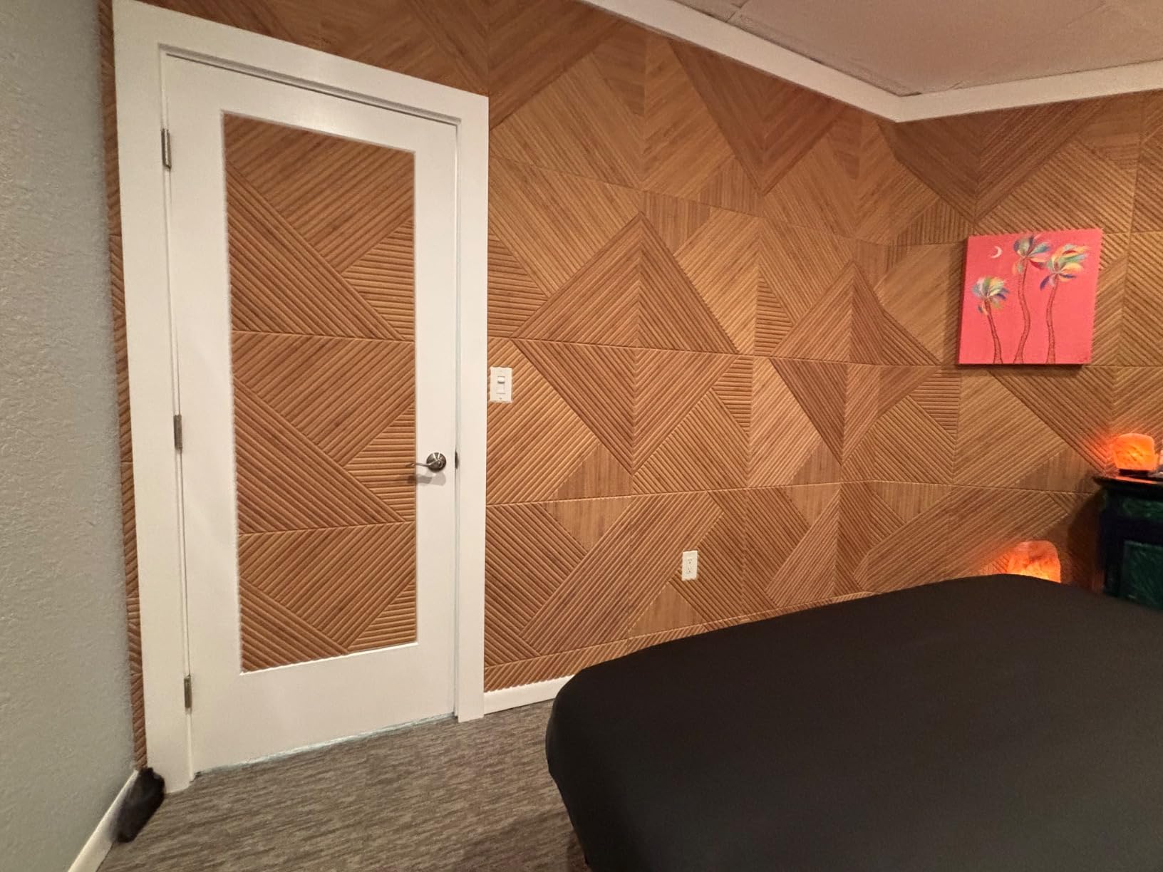 BUBOS 8 Pcs Art Acoustic Wall Panel,47.2”x31.4”Self Adhesive for Home Decor customer photo 2
