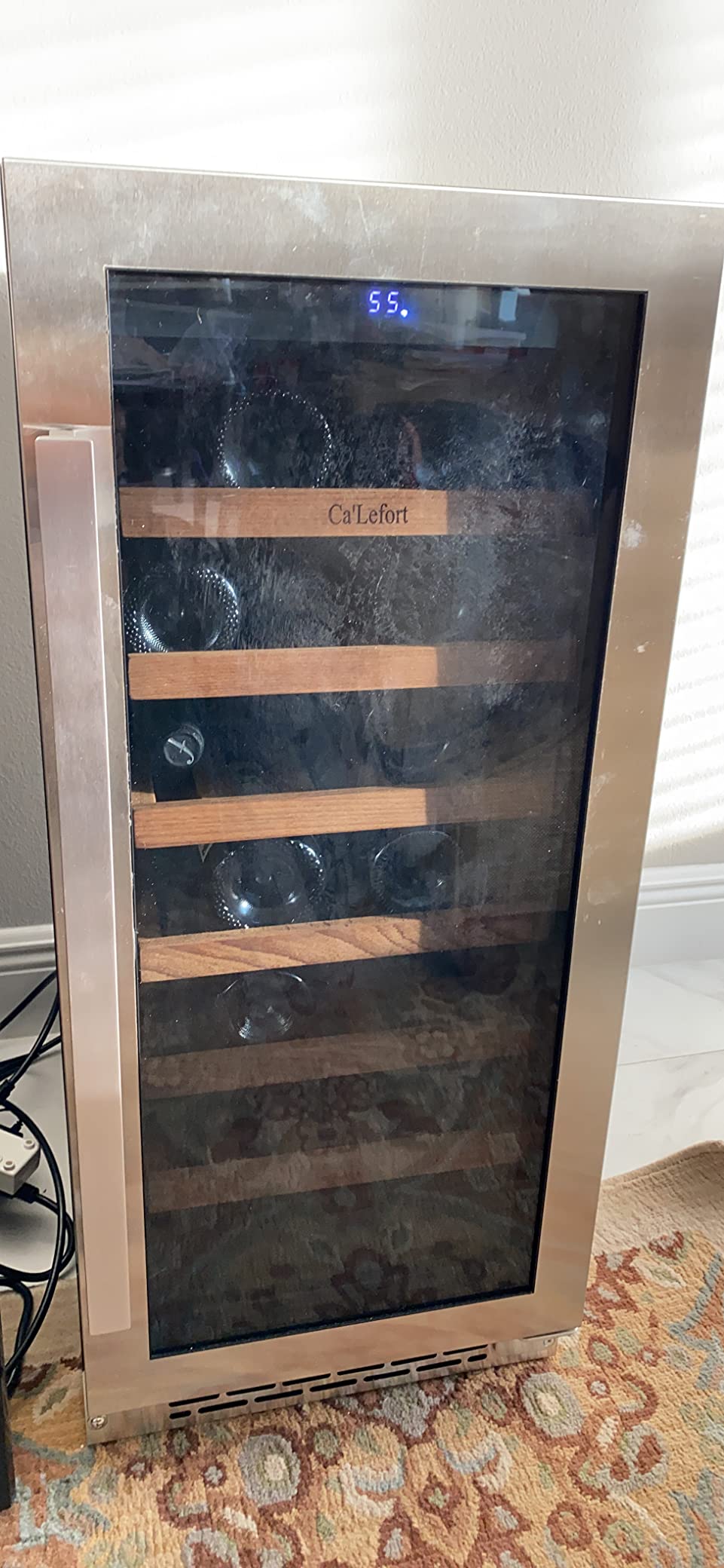 Ca'Lefort 15 Inch Wine Fridge, 33-Bottle Wine Cooler Refrigerator customer photo 2