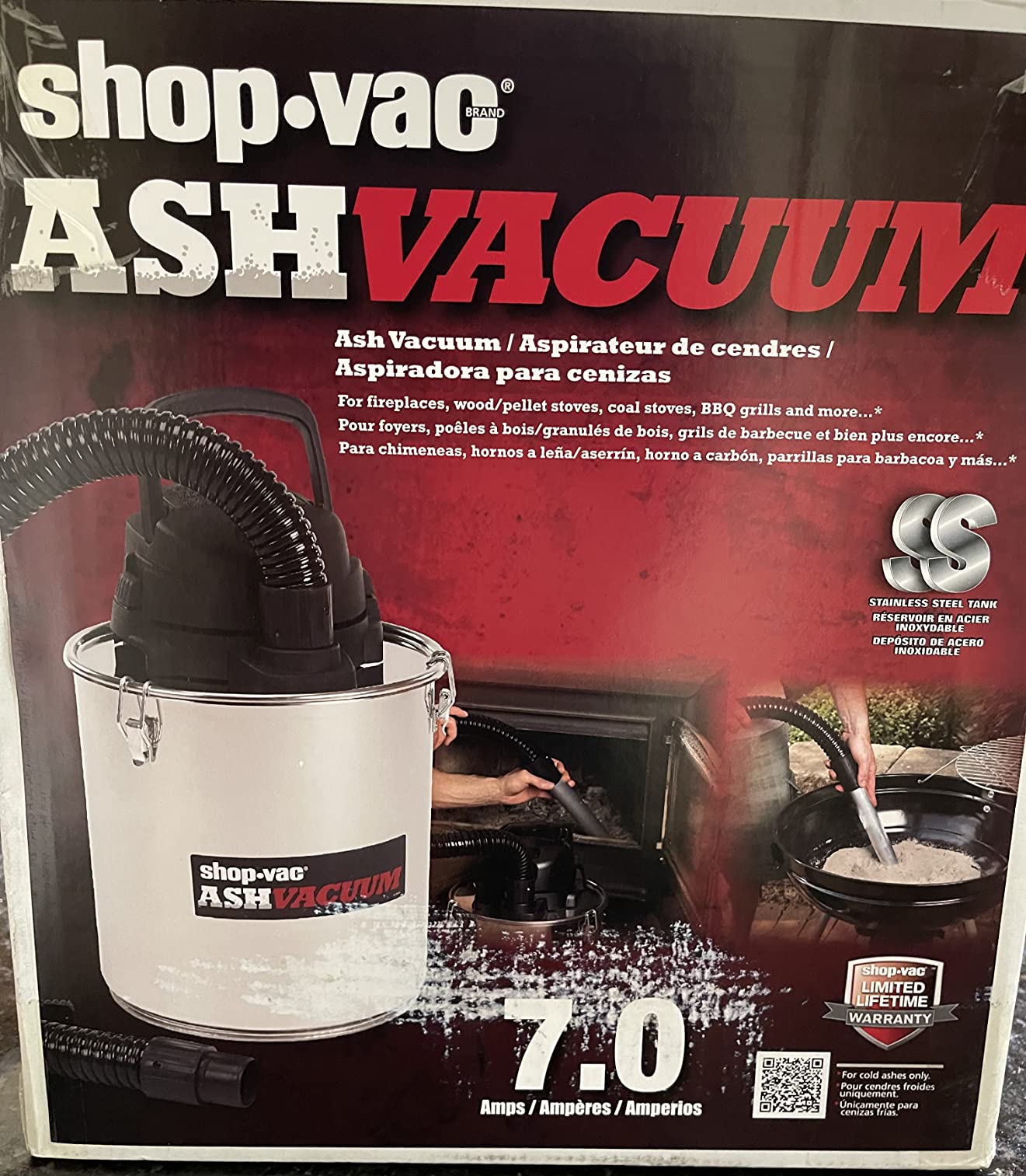 Shop-Vac 4 Gallon 2.0 Peak HP Ash Vacuum,7 Amps with HEPA Filter, 4040988 customer photo 1