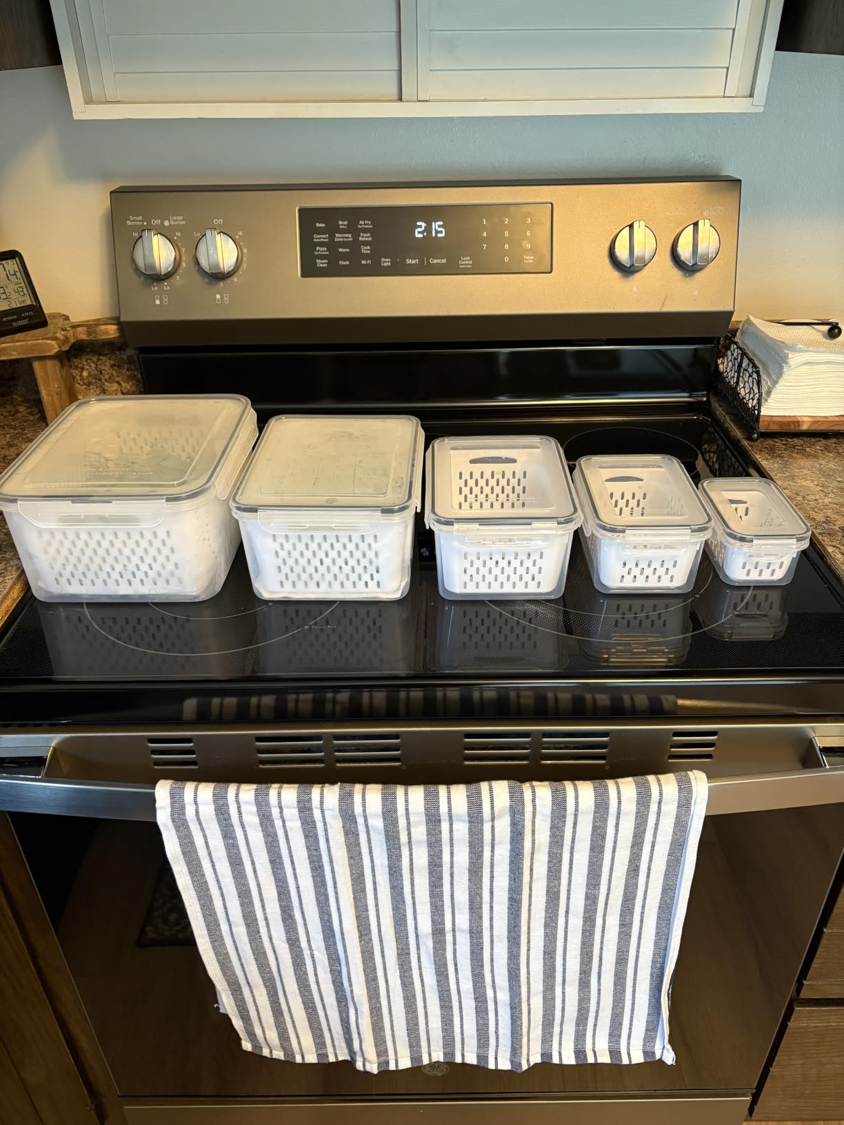 5 PCS Large Fruit storage Containers for Fridge ,Food Storage Containers customer photo 2