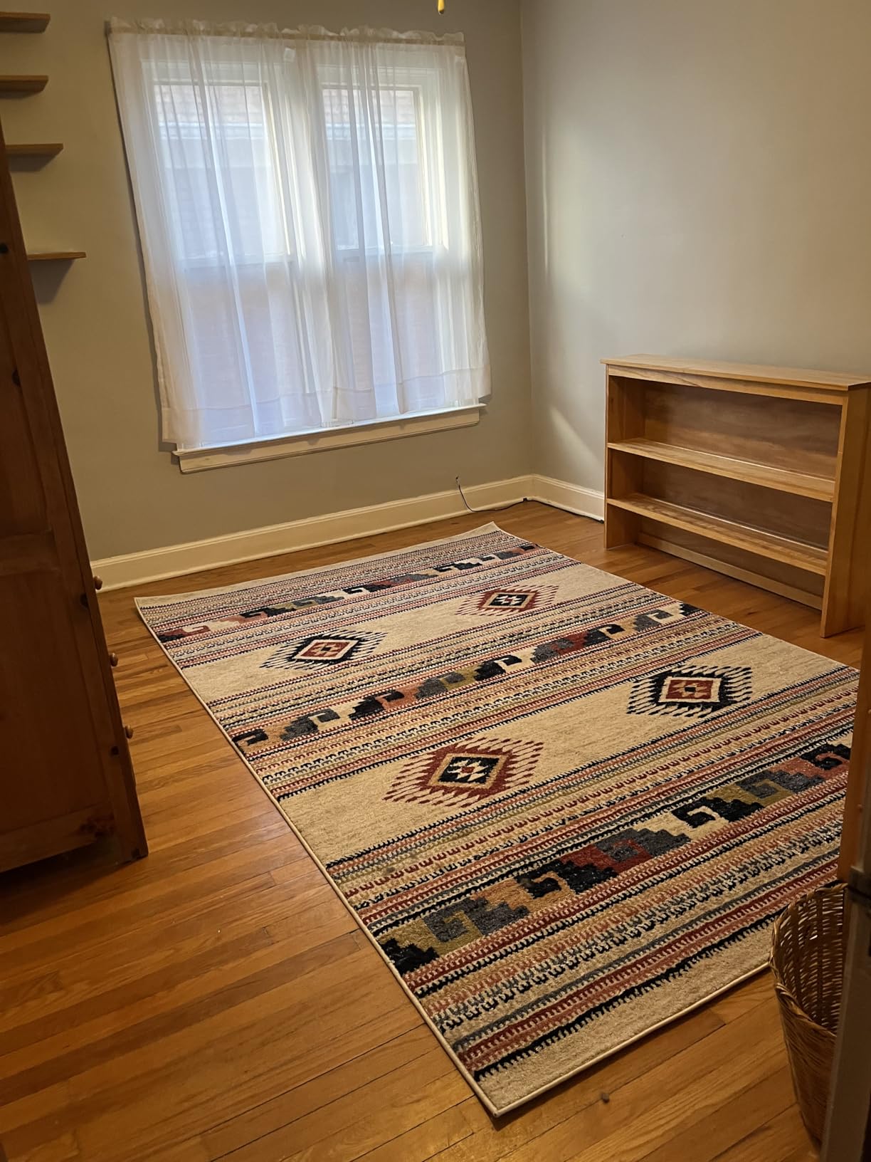 Abani Multicolor Southwestern Design Area Rug - Non-Shed Orange, Grey & Beige Tribal Pattern Dining Room Carpet Rugs (6'x9') customer photo 1