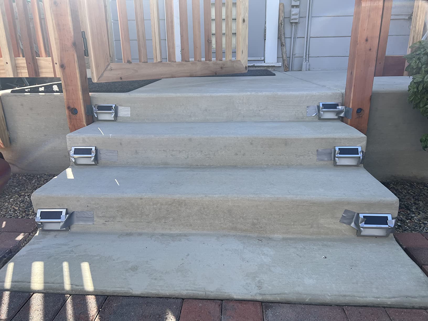 XLUX Warm White Solar Lights for Deck Step Fence, Black SST Housing, 6 Pack customer photo 2