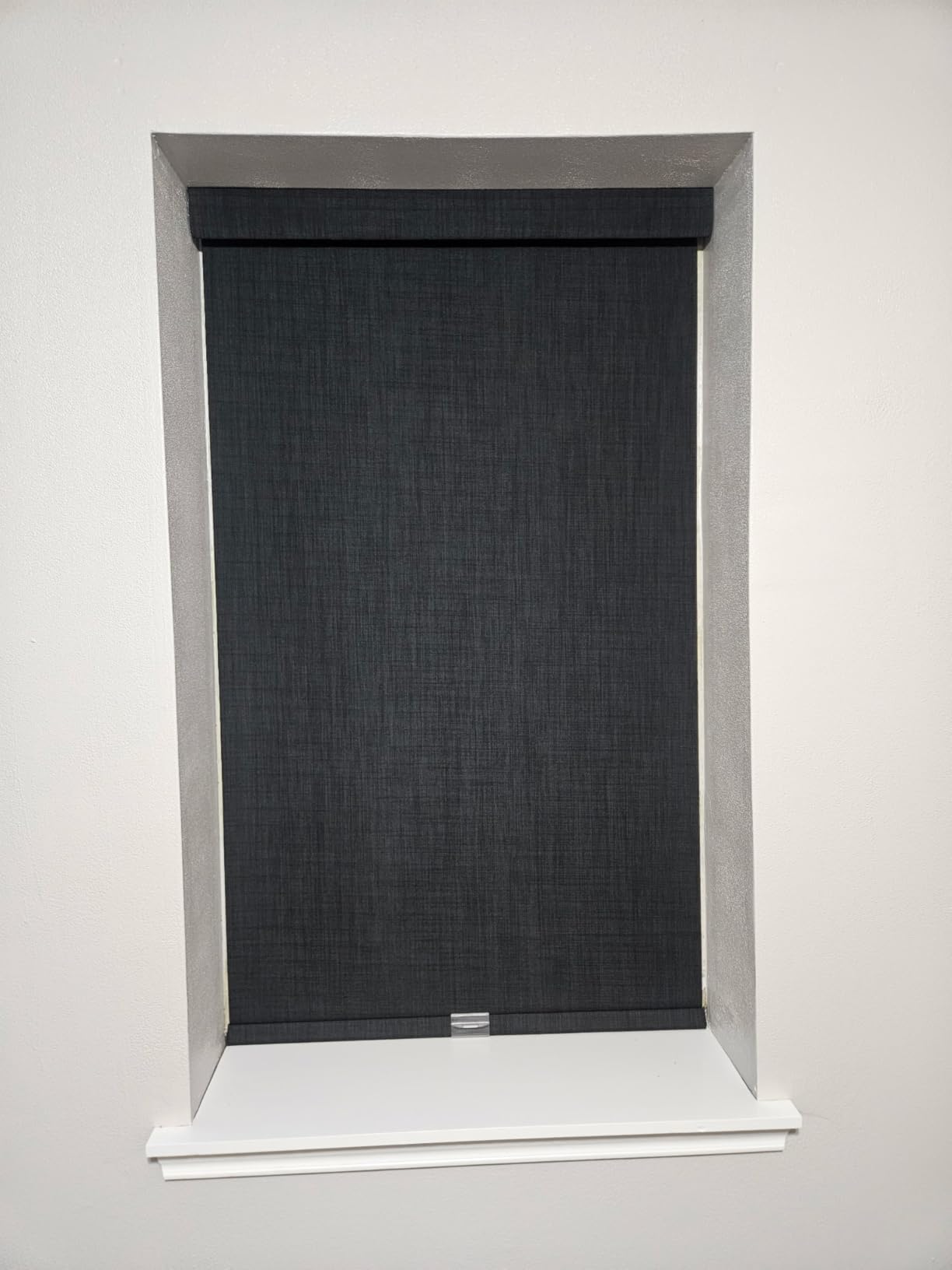 Boolegon Cordless Blackout Roller Shades for Windows, Black, Custom Size customer photo 1