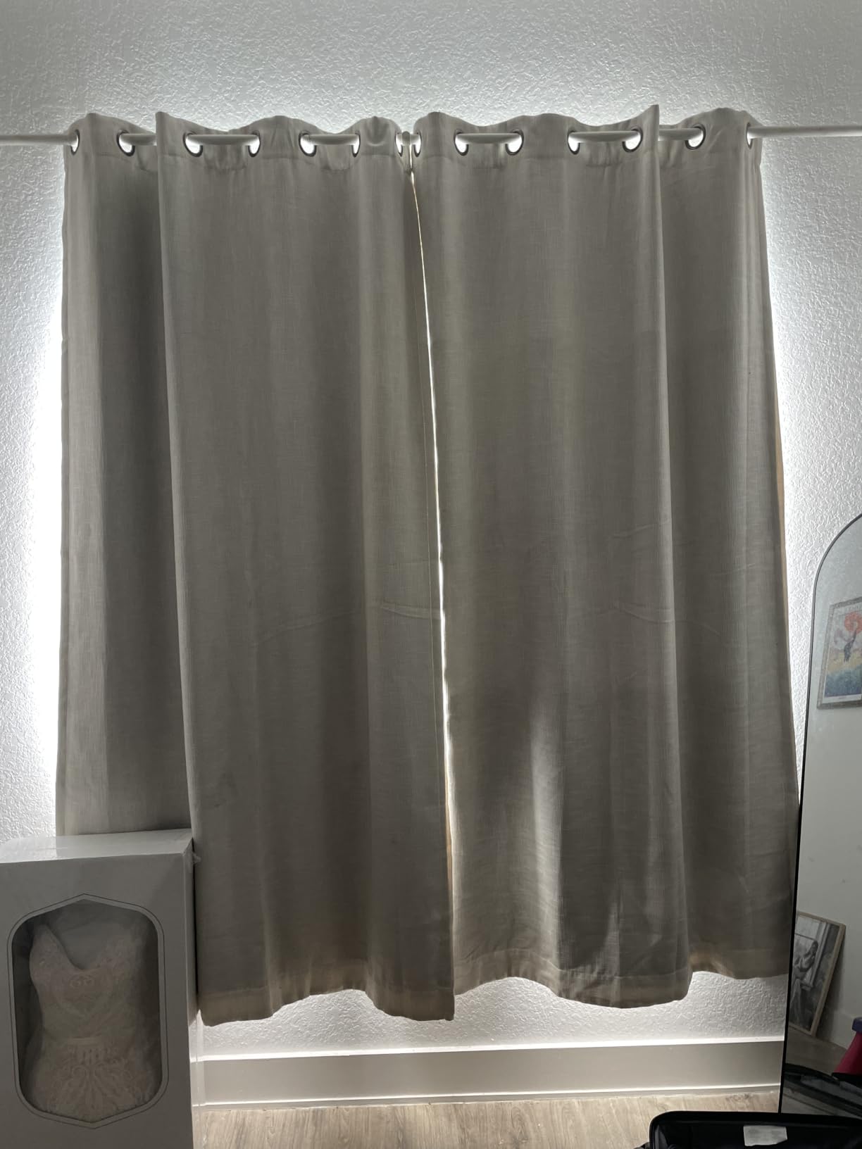 Boolegon Cordless Blackout Roller Shades for Windows, Black, Custom Size customer photo 2
