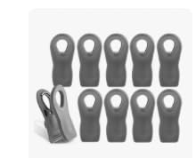 COOK WITH COLOR Bag Clips with Magnet- Food, Chip, Bag Clips for Food Storage with Airtight Seal Grip for Bread, Snack and Food Bags (Pink and Grey, Pack of 10) customer photo 1