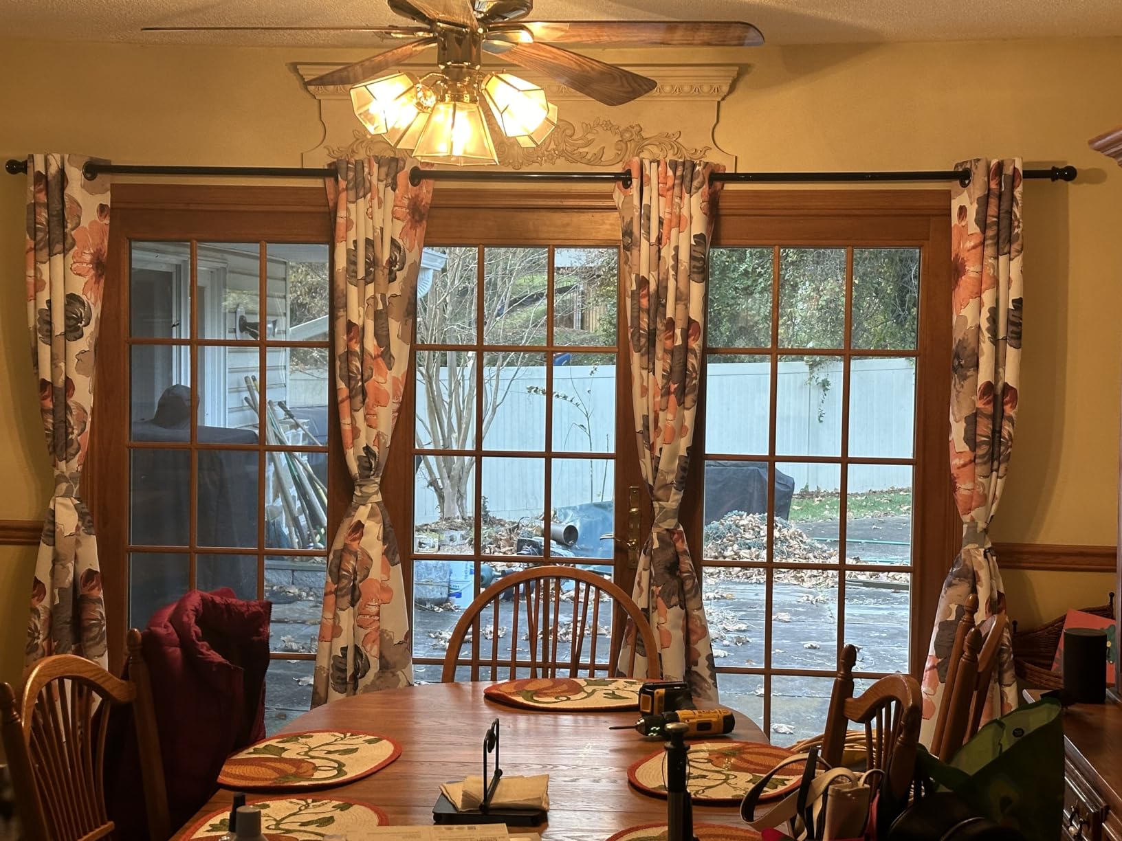 Extra Long Curtain Rods 120-inch To 170-inch,1”Heavy Duty for Living Room,Bedroom,Outdoor Patio,Metal Drapery Rod for 10-14.2 ft Curtain Pole With 4 Adjustable Brackets customer photo 1