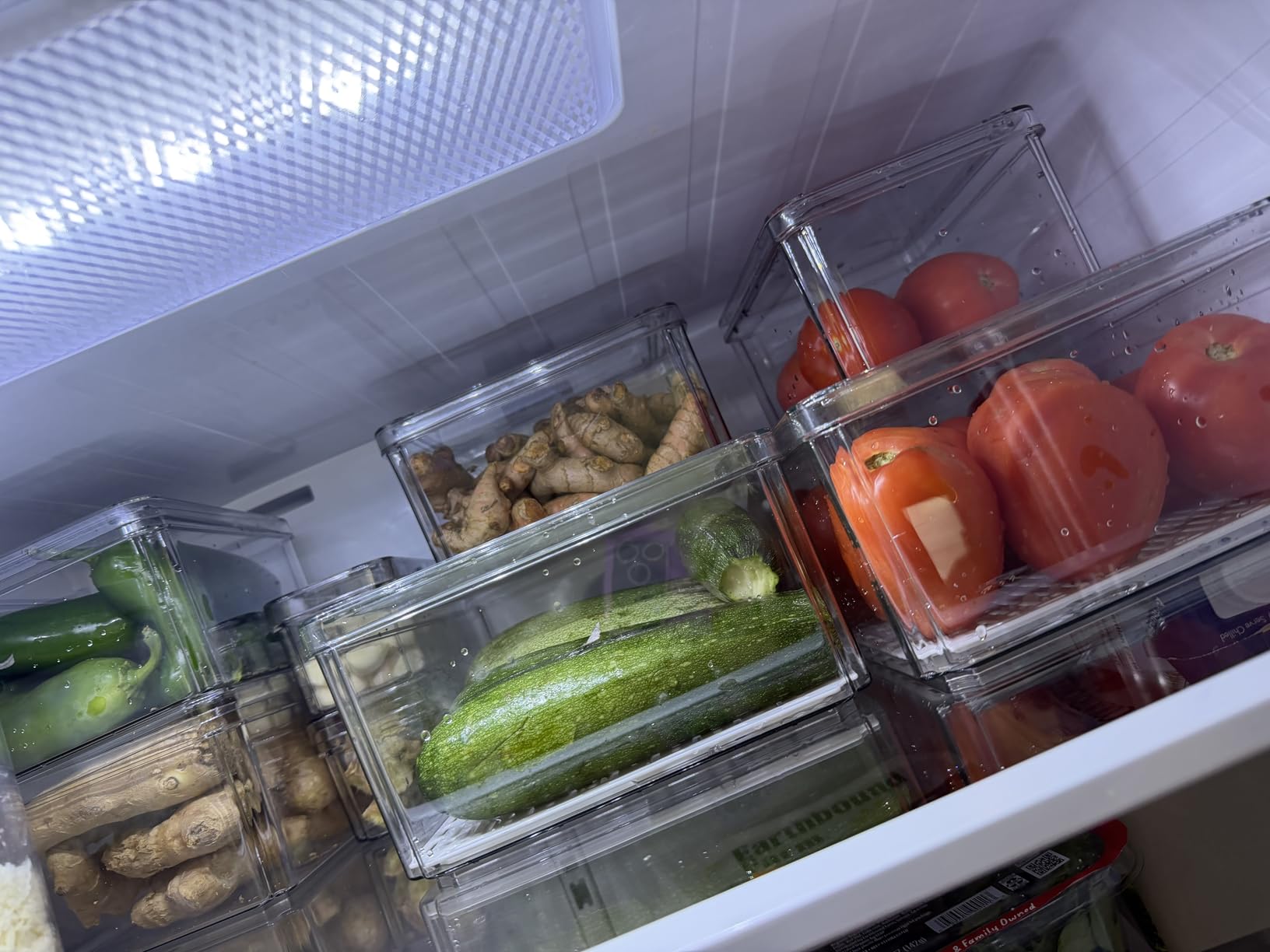 10 Pack Refrigerator Pantry Organizer Bins with Lids, Fridge Organizer Bins customer photo 1