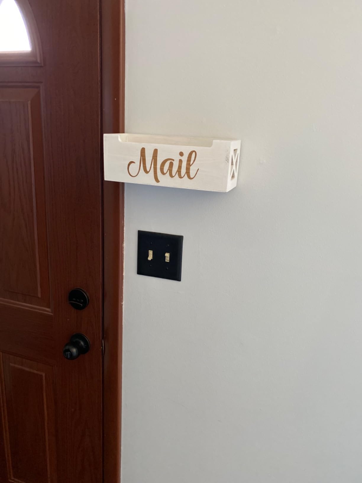 Wooden Mail Organizer Countertop customer photo 1