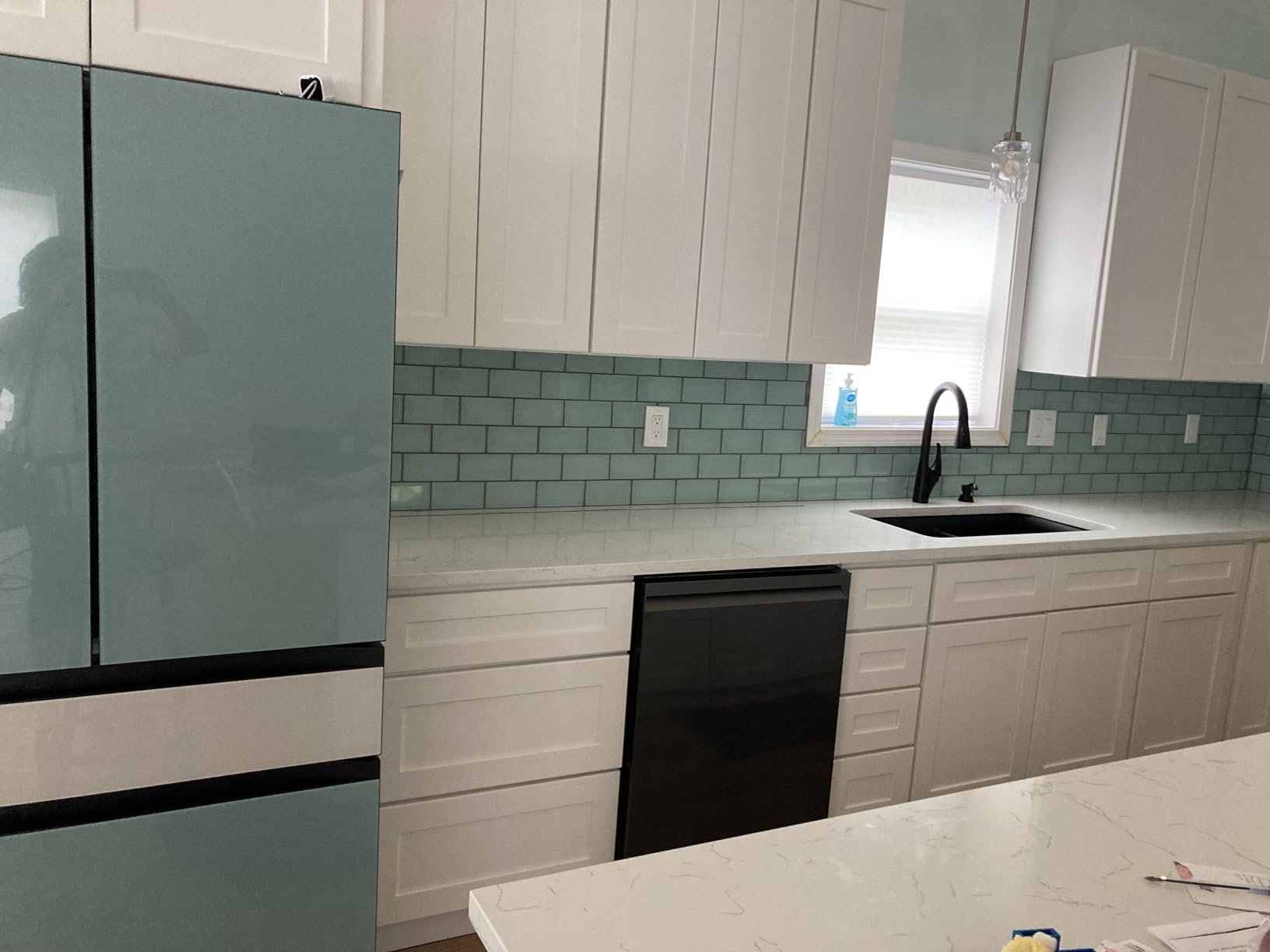 Glass Subway Tile 3 x 6 Inch White for Kitchen Backsplash Bathroom Wall Pack of 32 Sheets customer photo 1