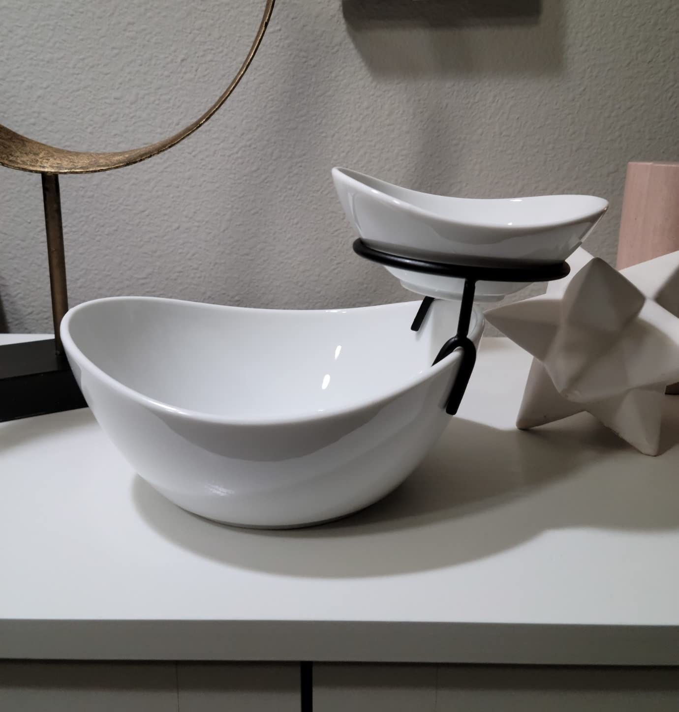 YHOSSEUN Chip and Dip Serving Set, Tiered Serving Bowl Chip Bowls for Party customer photo 1