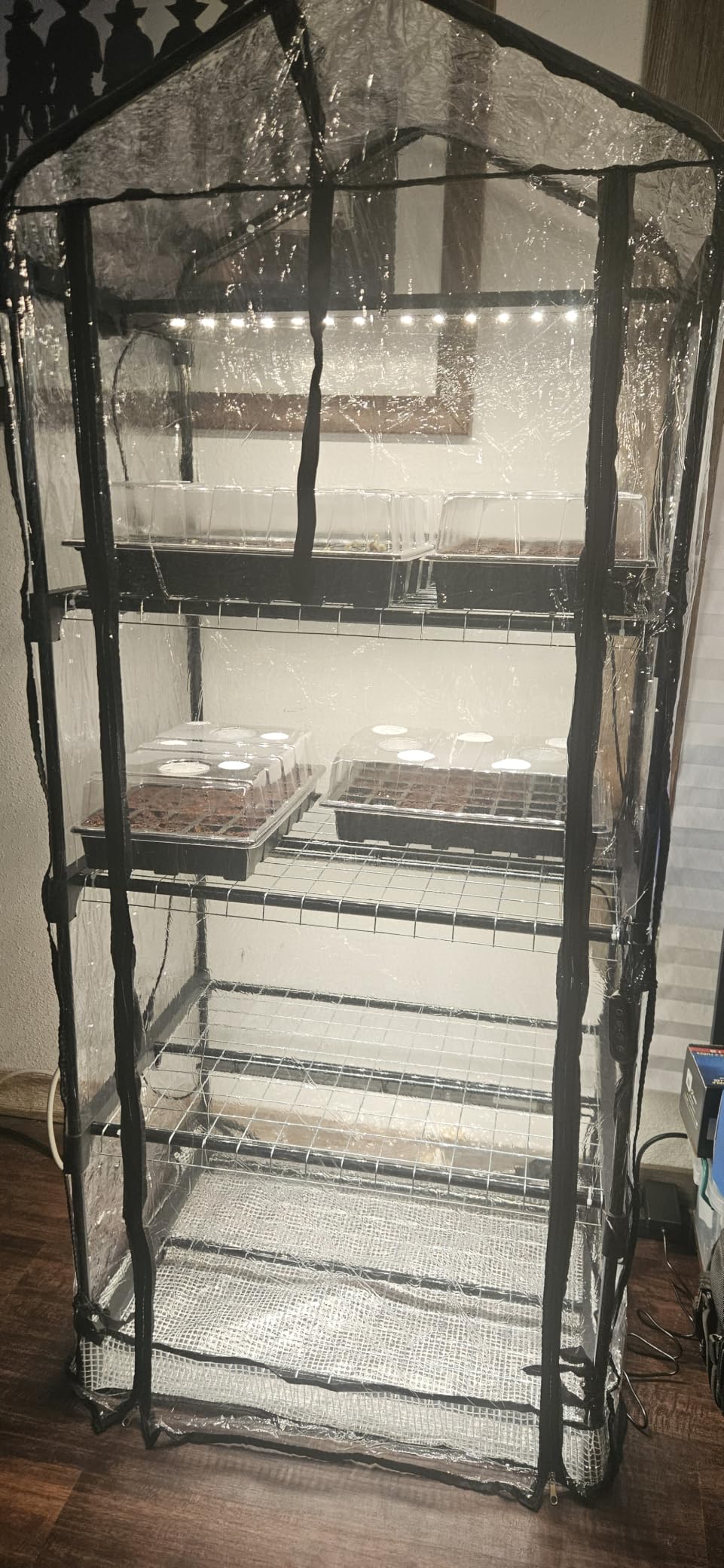 Bstrip Indoor Greenhouse with Grow Light, 4-Tier Mini Greenhouse Indoor customer photo 2