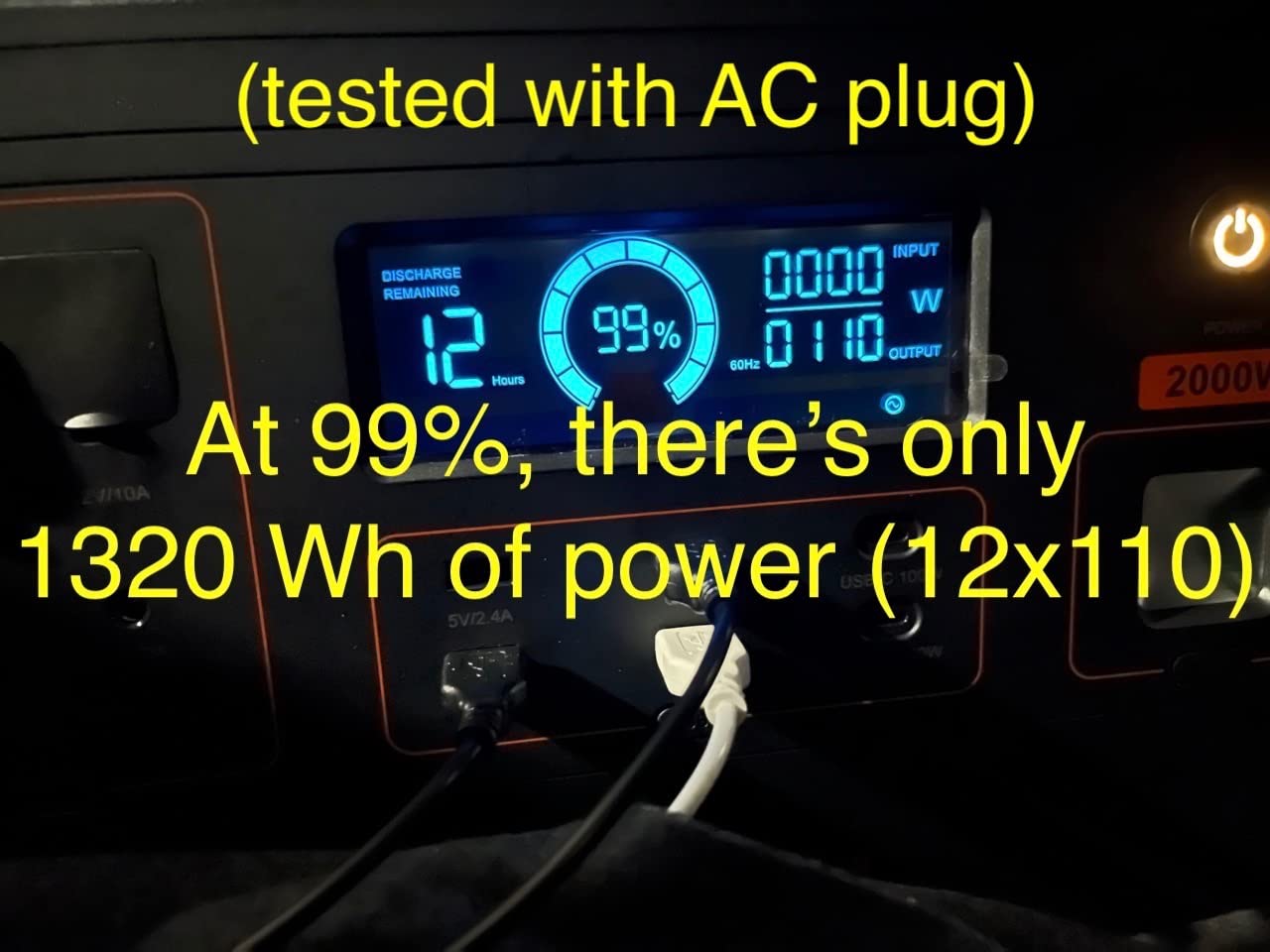 GRECELL 999Wh Solar Generator 1000W Portable Power Station for Outdoor customer photo 1