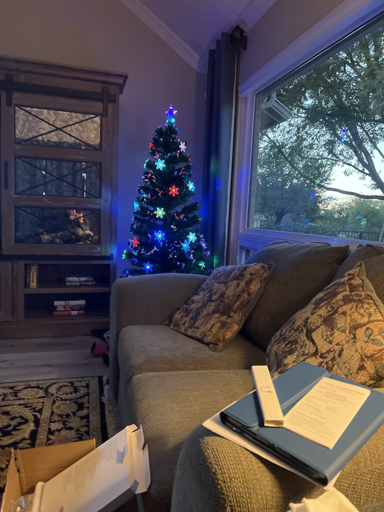 Prsildan 3 FT Fiber Optic Christmas Tree with Lights Artificial Xmas Trees customer photo 1