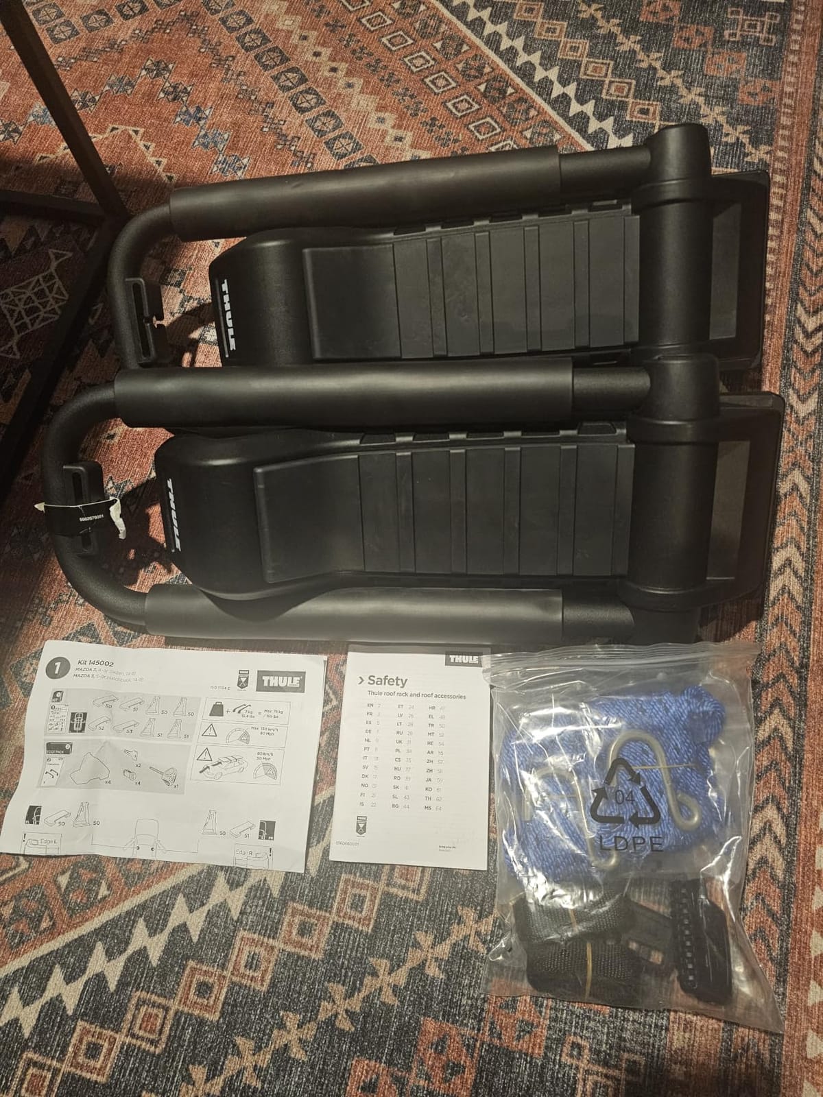 Thule Hull-a-Port XTR, Carry Up To 2 Kayaks, Folds Flat, Locks To Roof Rack customer photo 2