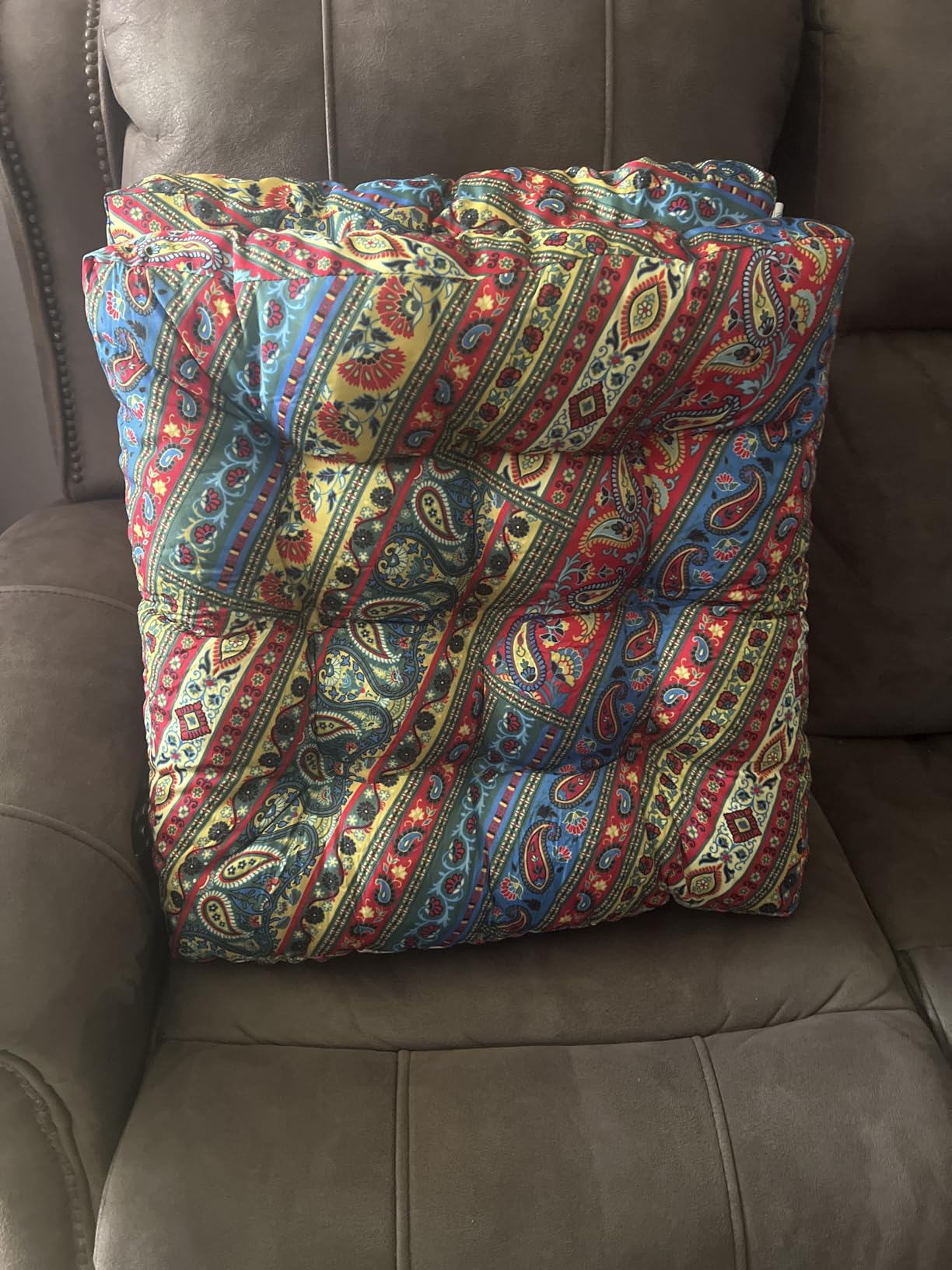 Codi Square Floor Cushions, Large Boho Pillow Seating for Adults, 22Inch customer photo 1