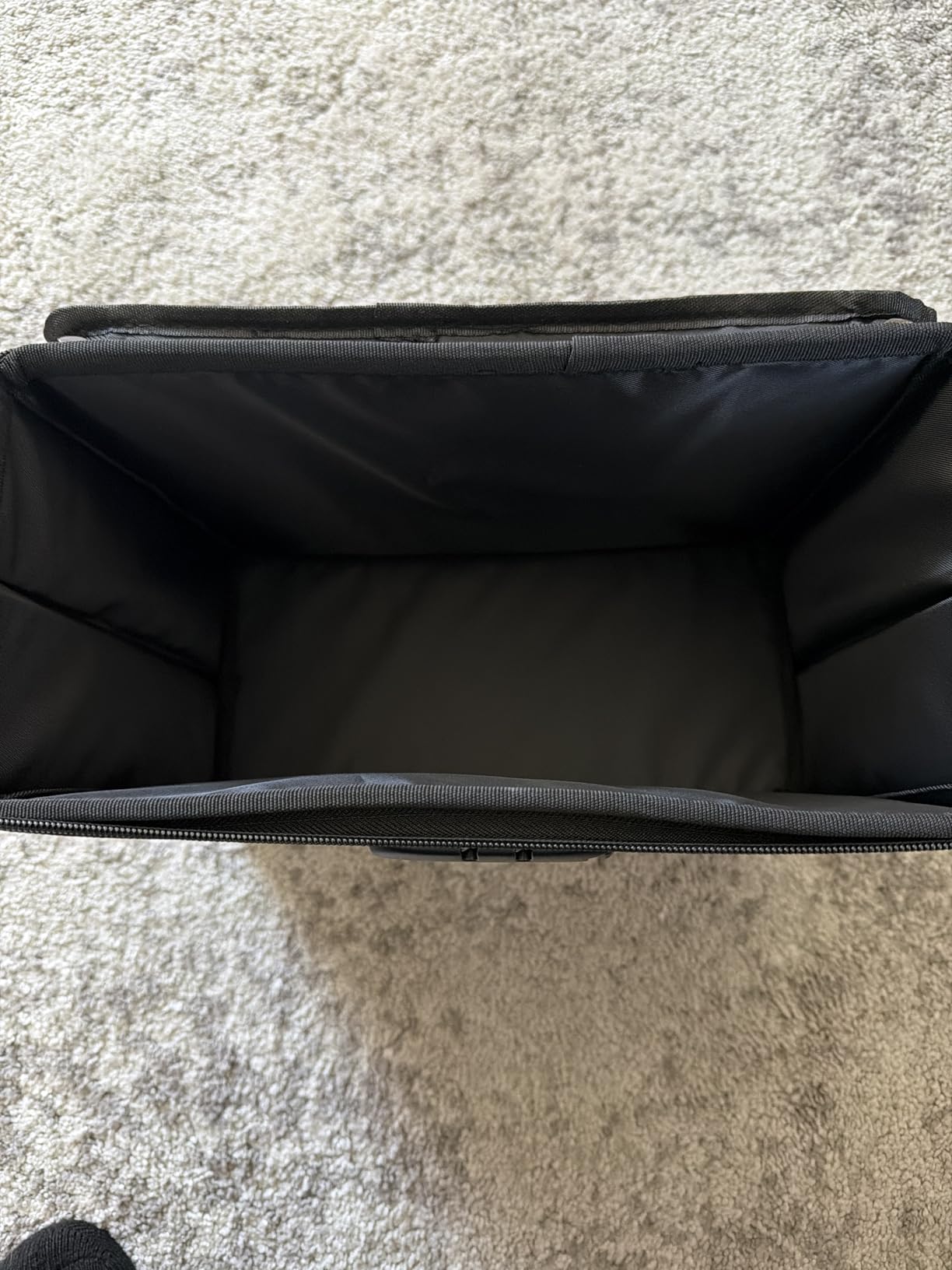 Fireproof File Box with Lock, Collapsible Document Organizer, Black customer photo 1