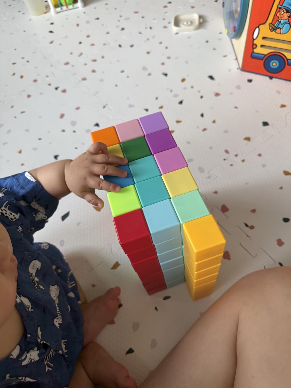 Magnetic Blocks for Kids Ages 1-3, Large Magnet Toys Toddler Building customer photo 2