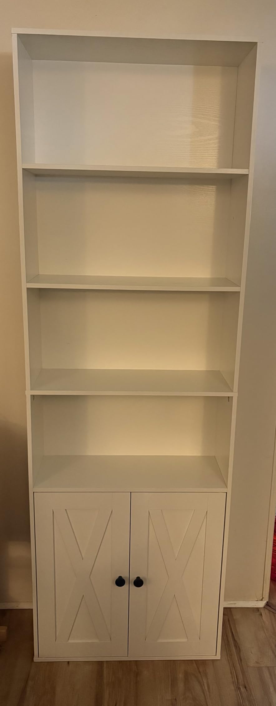 IRONCK Industrial Bookshelves and Bookcases with Doors Floor Standing 6 Shelf Display Storage Shelves 70 in Tall Bookcase for Home Office, Living Room customer photo 2